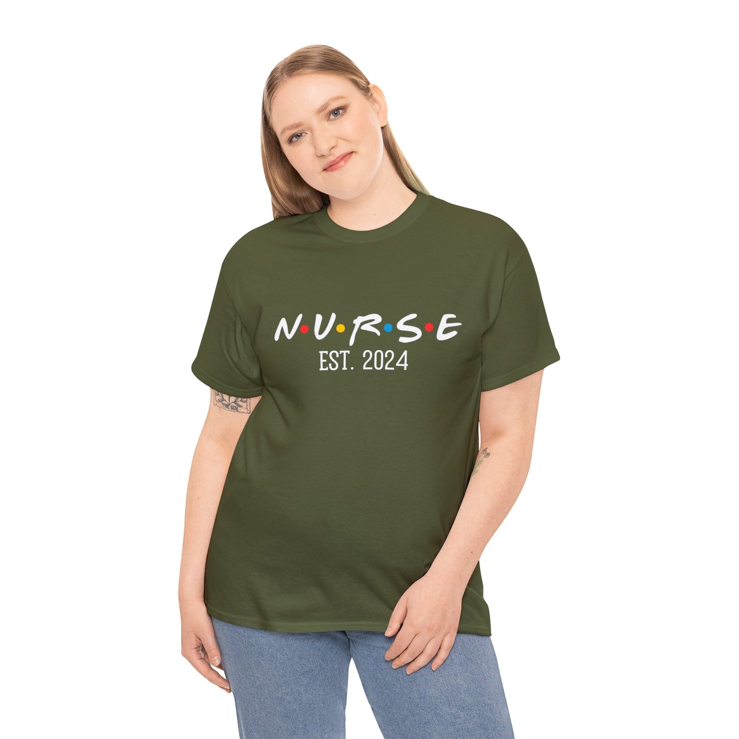 Nurse Est. 2024 T-shirt, Friends T-shirt. Friends Merch. Unisex. Add any year.