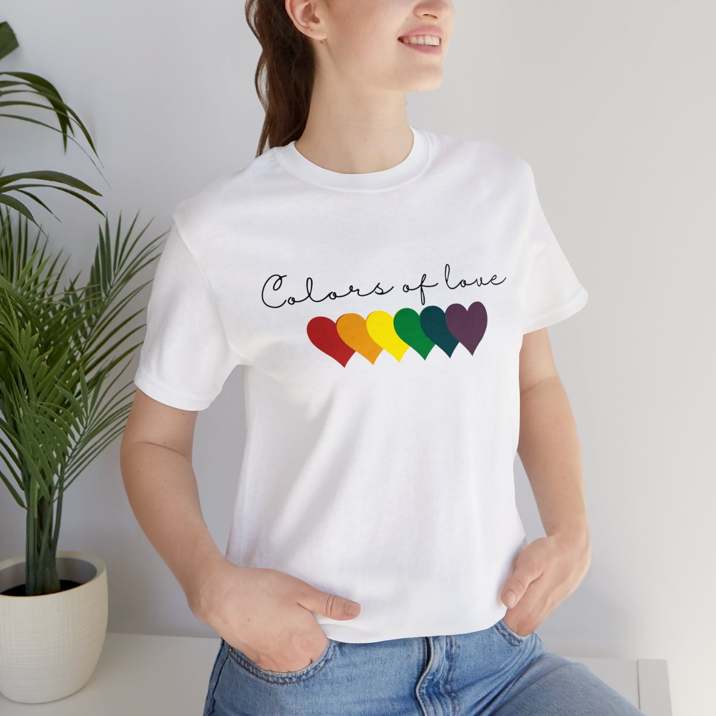 Rainbow Heart T-Shirt, Unisex T shirt. LGBT tee,Perfect gift, Pride Rainbow Heart T shirt, , Colors of Love t shirt.