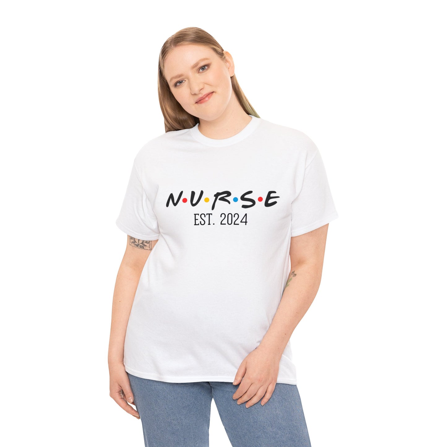 Nurse Est. 2024 T-shirt, Friends T-shirt. Friends Merch. Unisex. Add any year.