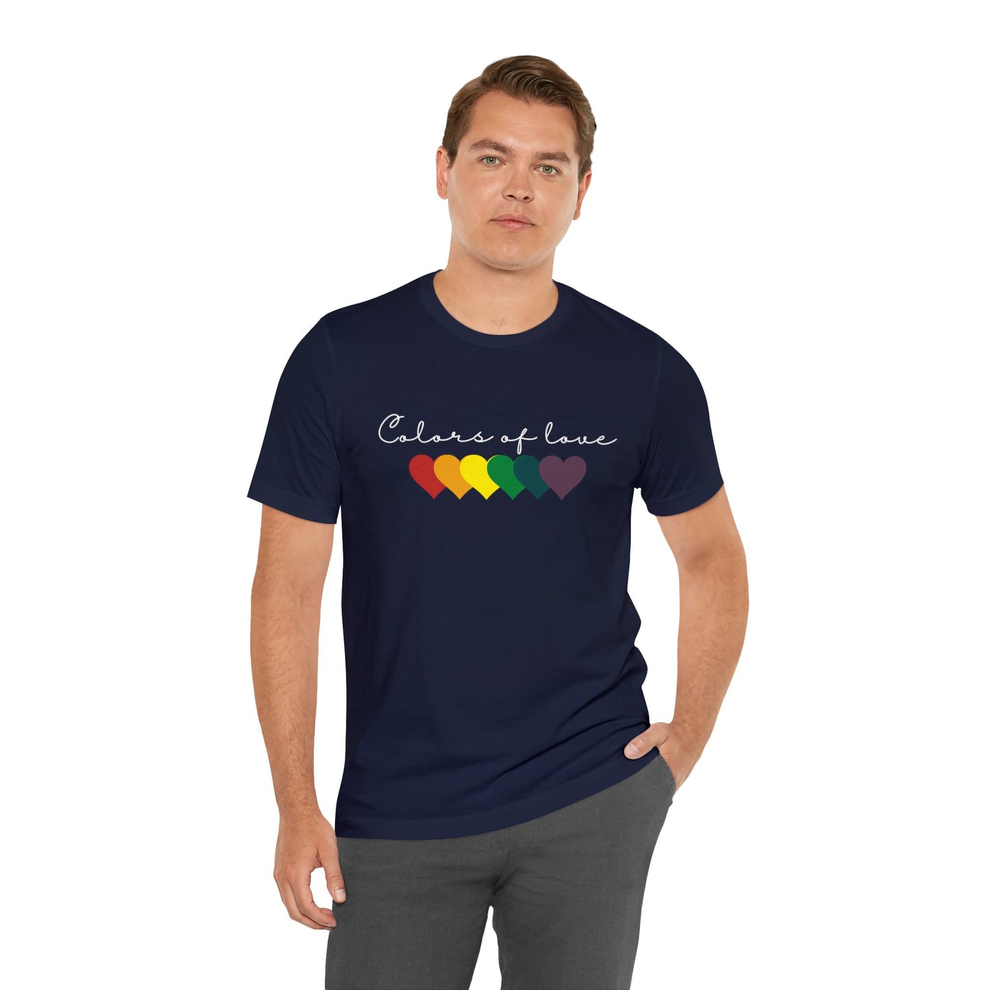 Rainbow Heart T-Shirt, Unisex T shirt. LGBT tee,Perfect gift, Pride Rainbow Heart T shirt, , Colors of Love t shirt.