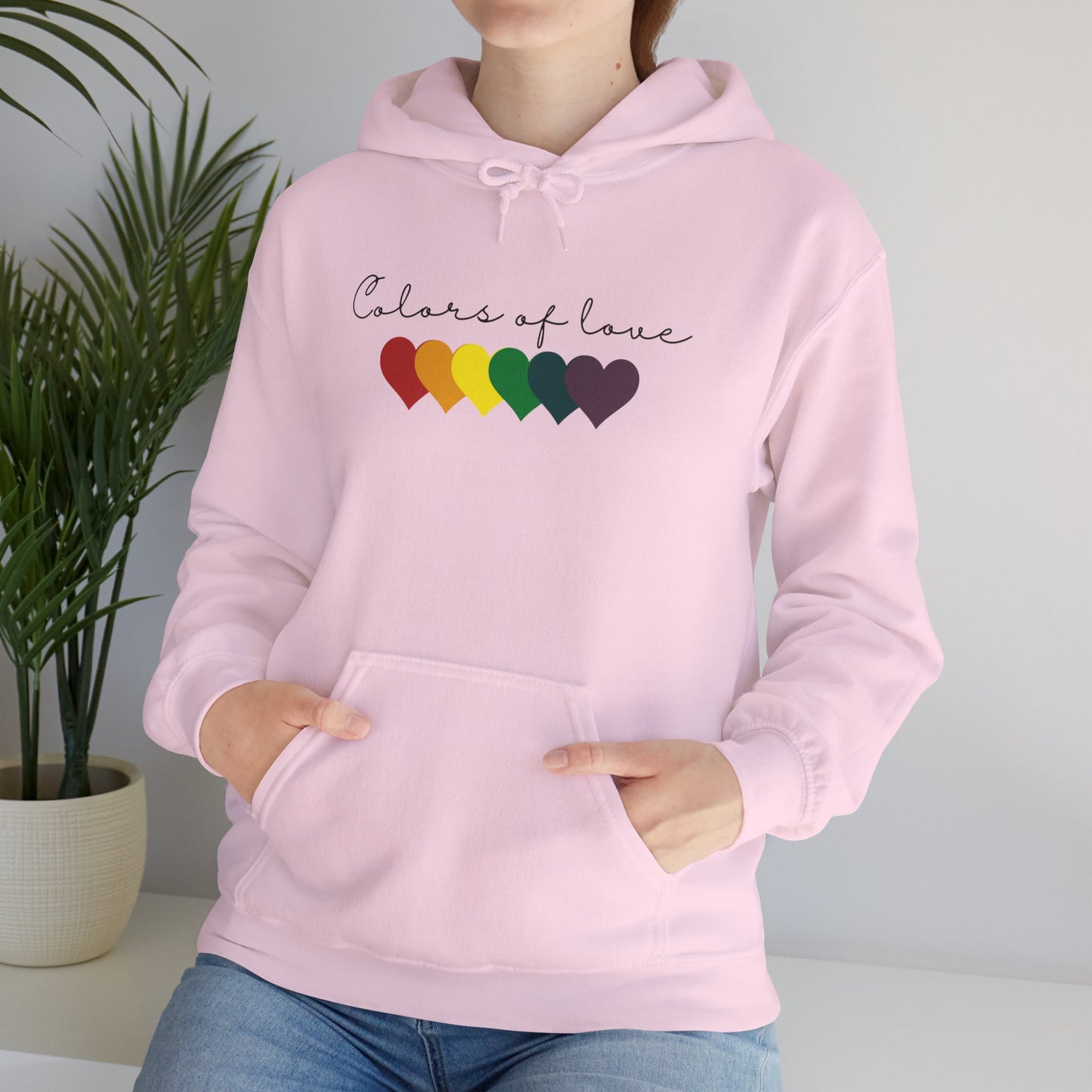 Rainbow Heart Hoodies, Unisex  Hoodies. LGBT tee, Perfect gift, Pride Rainbow Heart Hoodies, Colors of Love t Hoodies.