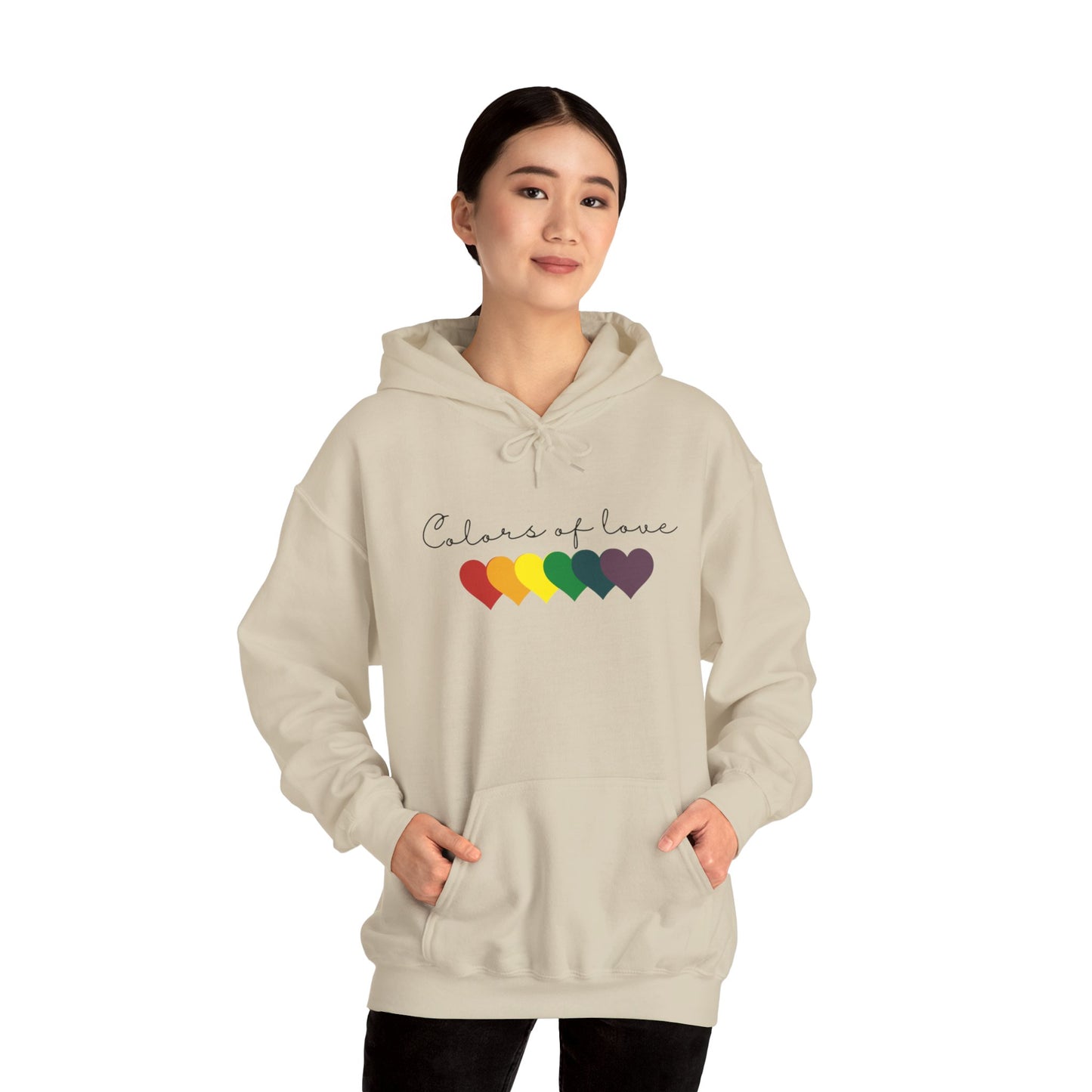 Rainbow Heart Hoodies, Unisex  Hoodies. LGBT tee, Perfect gift, Pride Rainbow Heart Hoodies, Colors of Love t Hoodies.