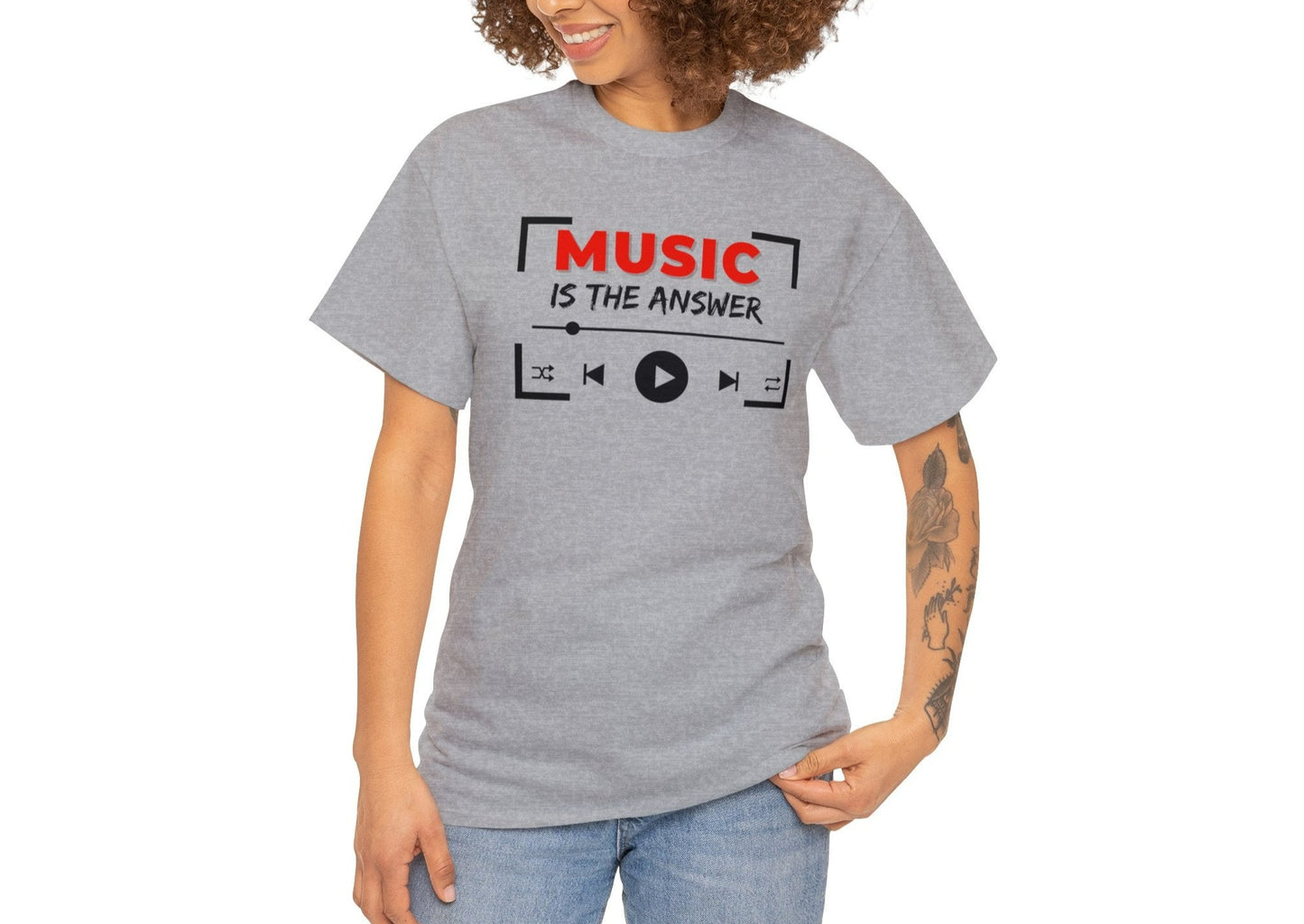 Music Is The Answer T-Shirt - Musician T-Shirts - Music Slogan Shirt - Music T-Shirt - Music Lover Shirt