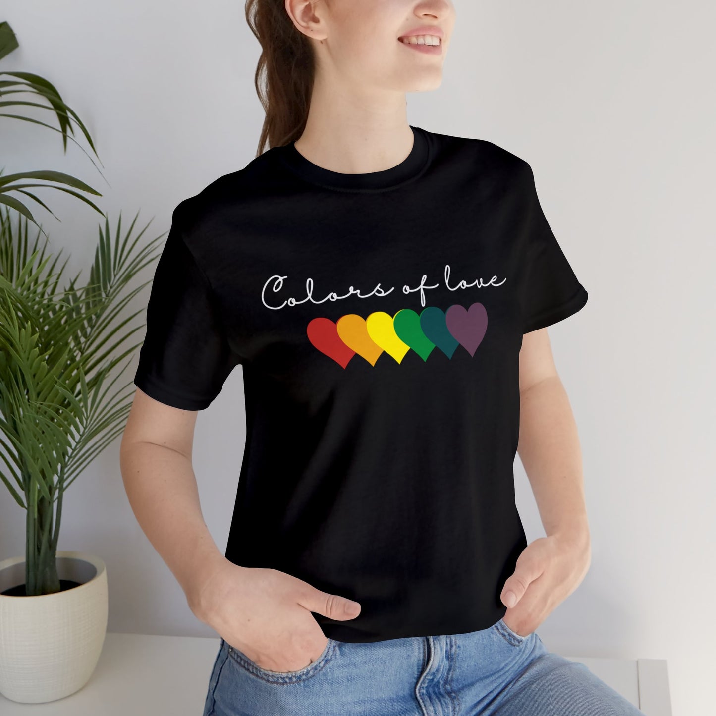 Rainbow Heart T-Shirt, Unisex T shirt. LGBT tee,Perfect gift, Pride Rainbow Heart T shirt, , Colors of Love t shirt.