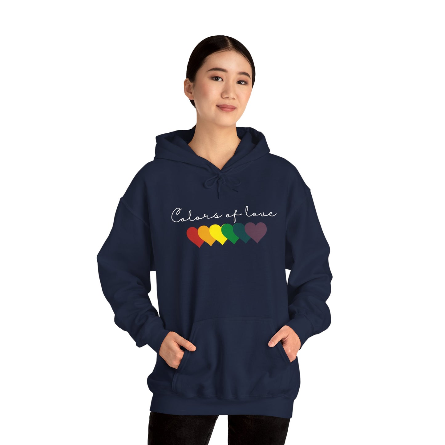 Rainbow Heart Hoodies, Unisex  Hoodies. LGBT tee, Perfect gift, Pride Rainbow Heart Hoodies, Colors of Love t Hoodies.