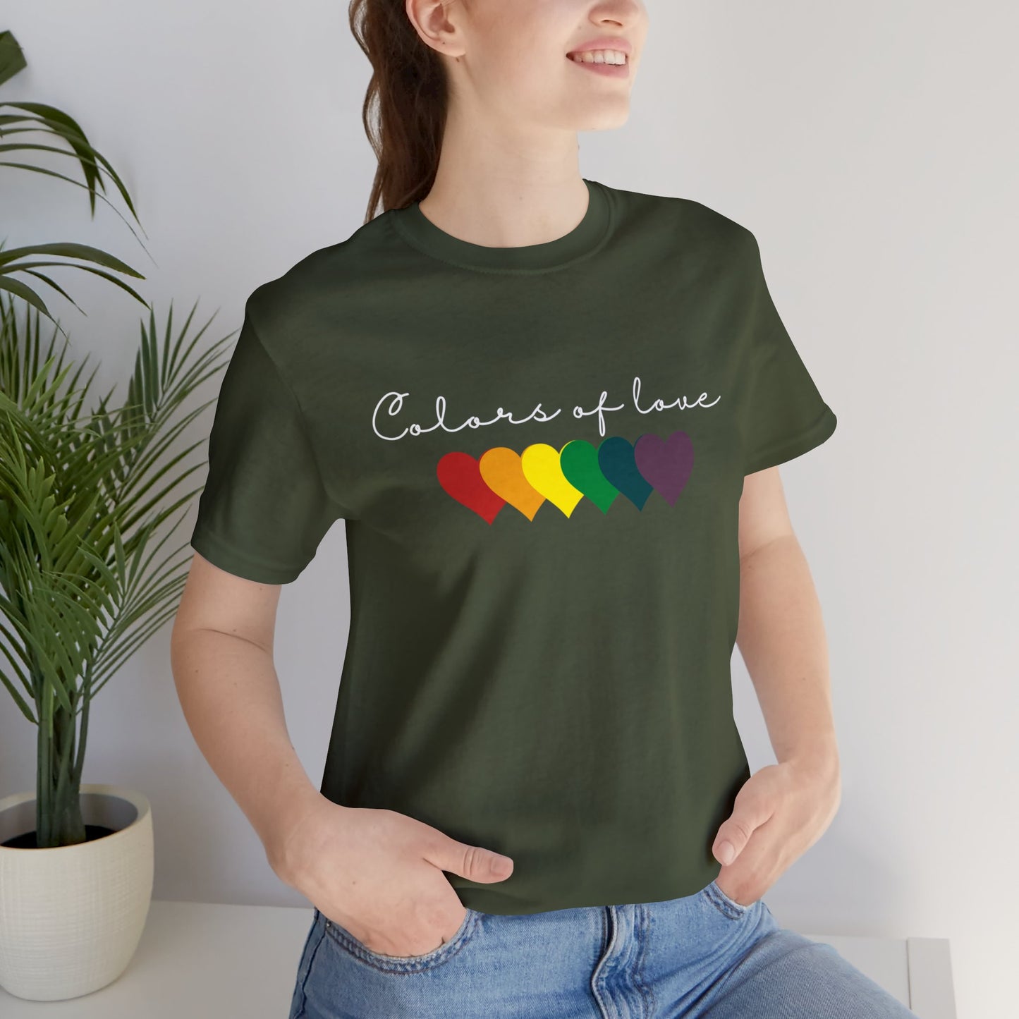 Rainbow Heart T-Shirt, Unisex T shirt. LGBT tee,Perfect gift, Pride Rainbow Heart T shirt, , Colors of Love t shirt.