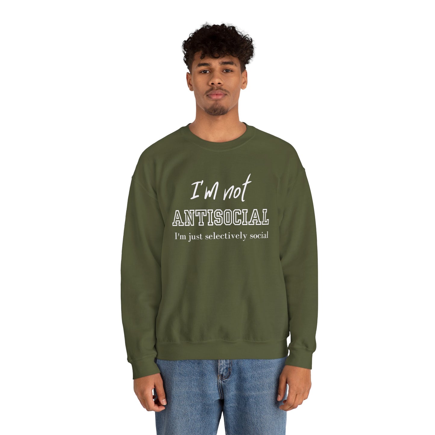 I'm not Antisocial I'm Just Selectively Social Shirt, Selectively Social sweatshirt, Sarcastic Shirt, Funny sweatshirt, Woman Gift sweatshirt