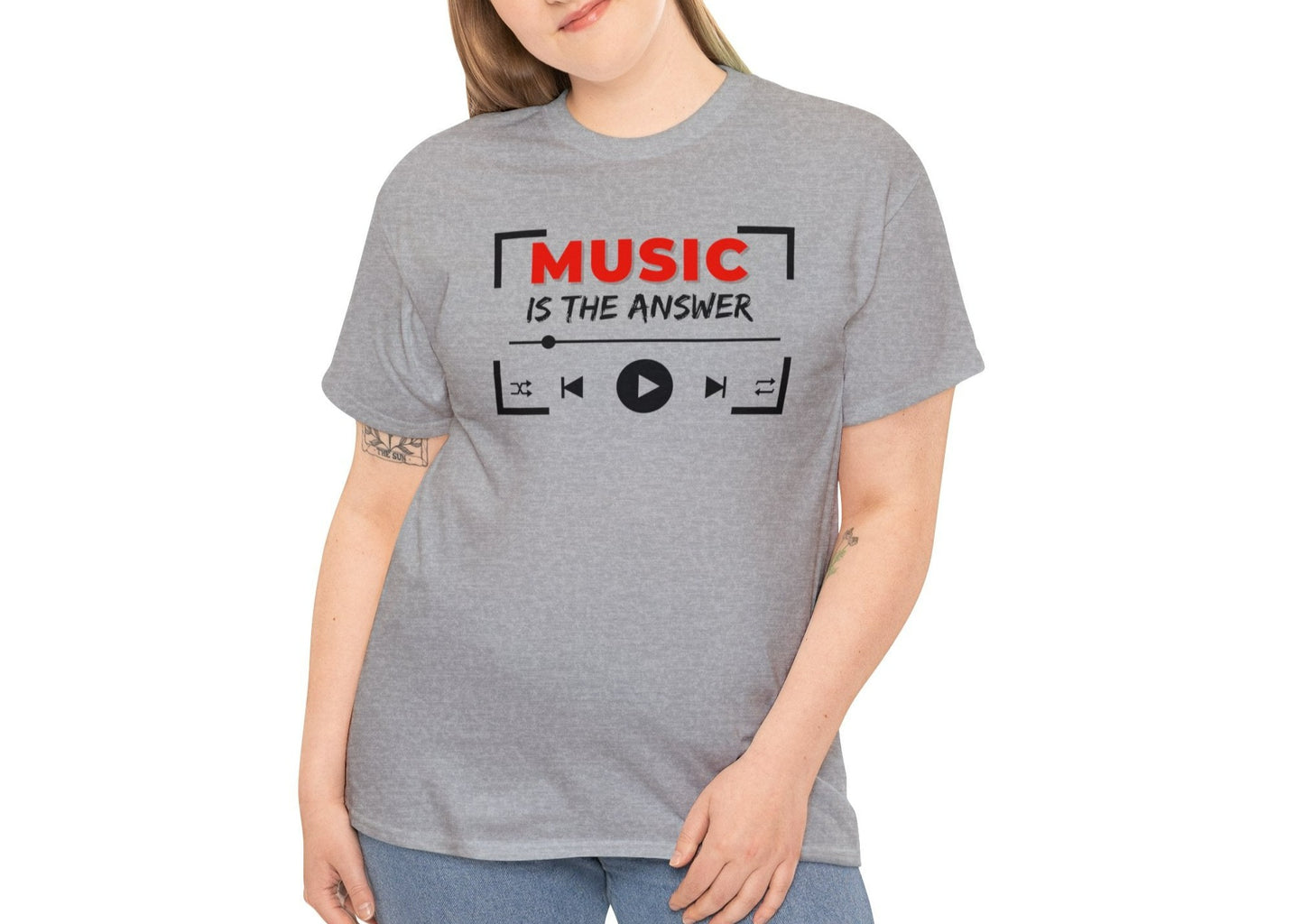 Music Is The Answer T-Shirt - Musician T-Shirts - Music Slogan Shirt - Music T-Shirt - Music Lover Shirt