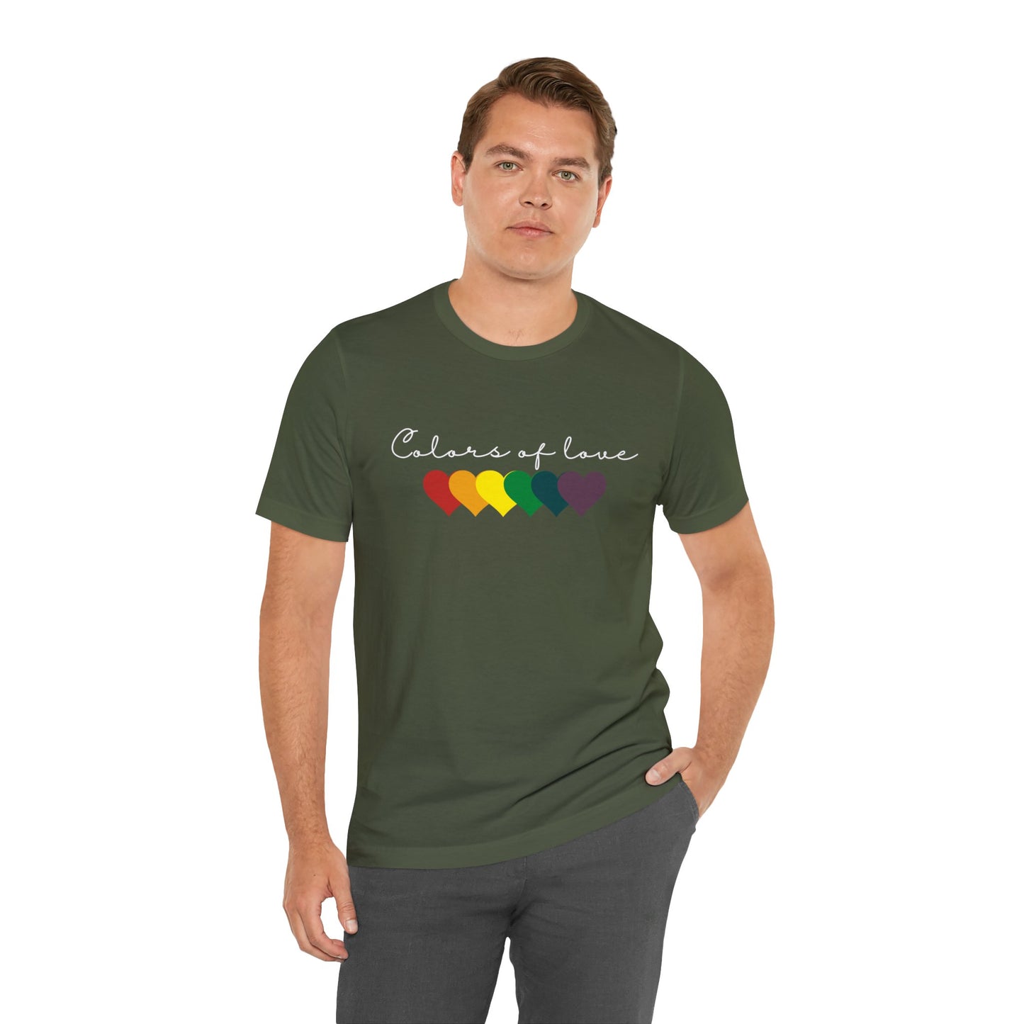 Rainbow Heart T-Shirt, Unisex T shirt. LGBT tee,Perfect gift, Pride Rainbow Heart T shirt, , Colors of Love t shirt.