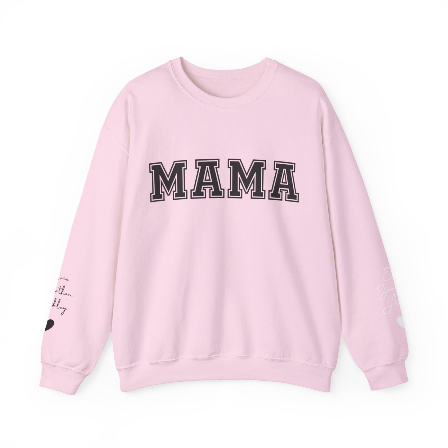 Custom Mama Sweatshirt with Children Name on Sleeve, Mama Sweatshirt, Minimalist Mama, Gift for Mom, Anniversary Gift For Wife, Gift for MOM, Mother's Day Gifts