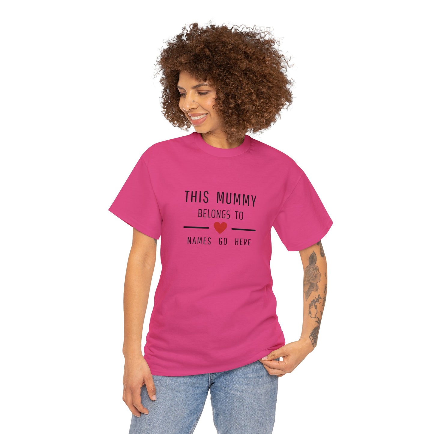 This Mummy Belongs to - Personalised T-Shirt - Mothers Day Gift - Mum, Mom T shirt - customised Top Add Names