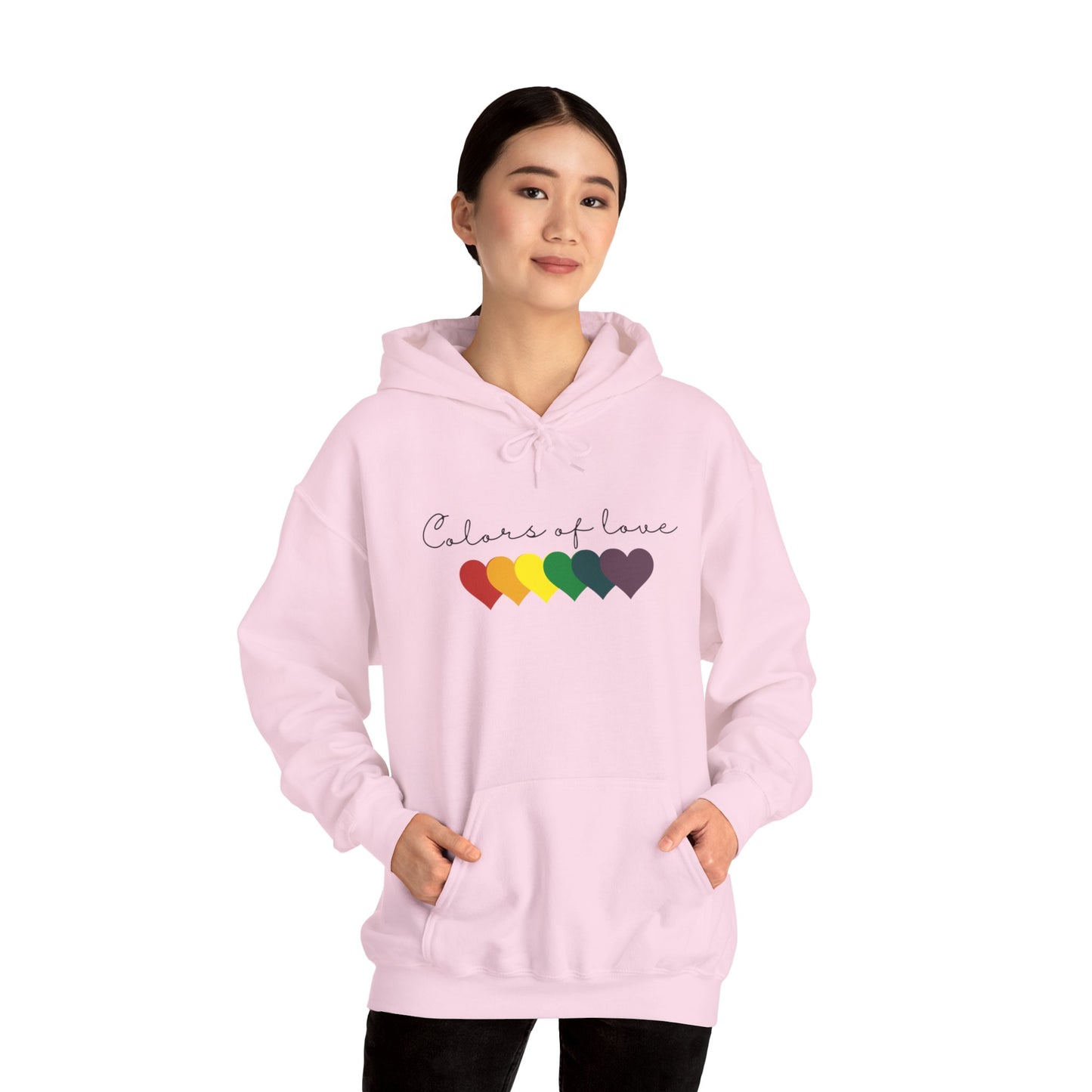 Rainbow Heart Hoodies, Unisex  Hoodies. LGBT tee, Perfect gift, Pride Rainbow Heart Hoodies, Colors of Love t Hoodies.