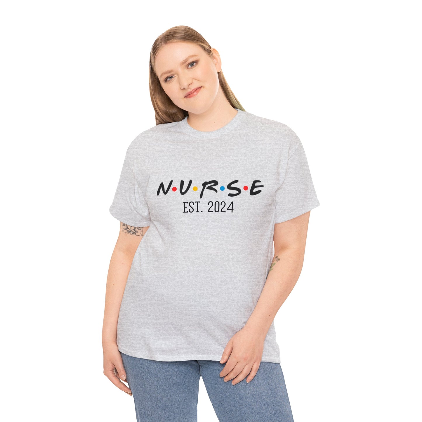 Nurse Est. 2024 T-shirt, Friends T-shirt. Friends Merch. Unisex. Add any year.