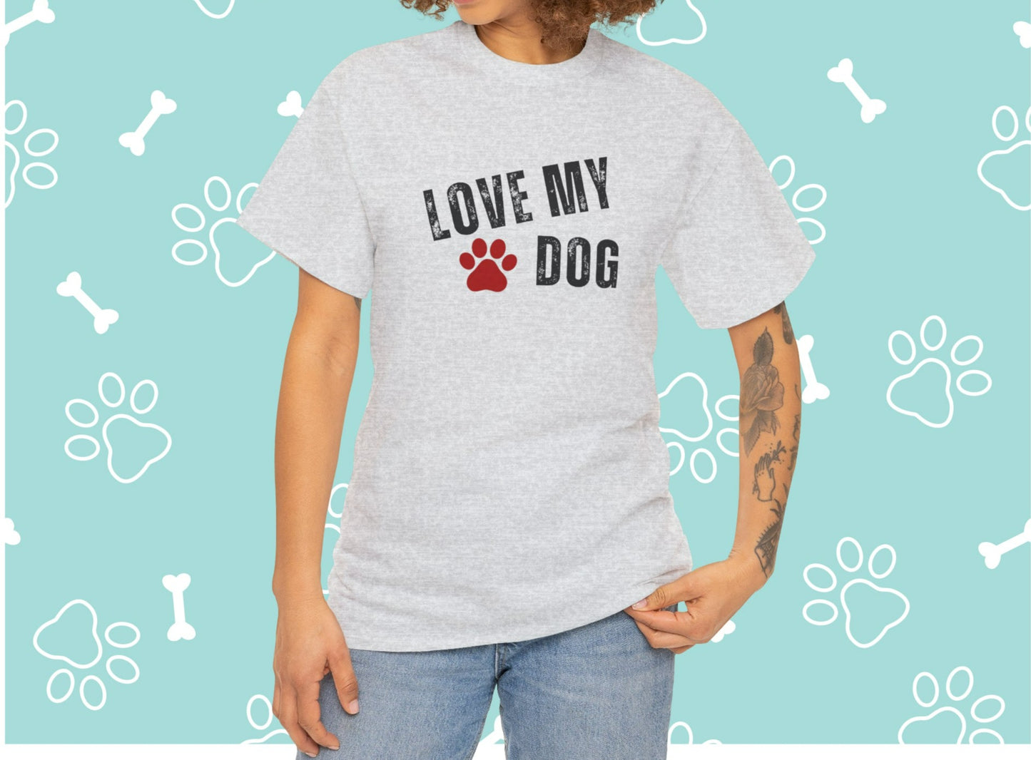 Love My Dog T-shirt 🐾| Pet lover Shirt | Cotton Tee