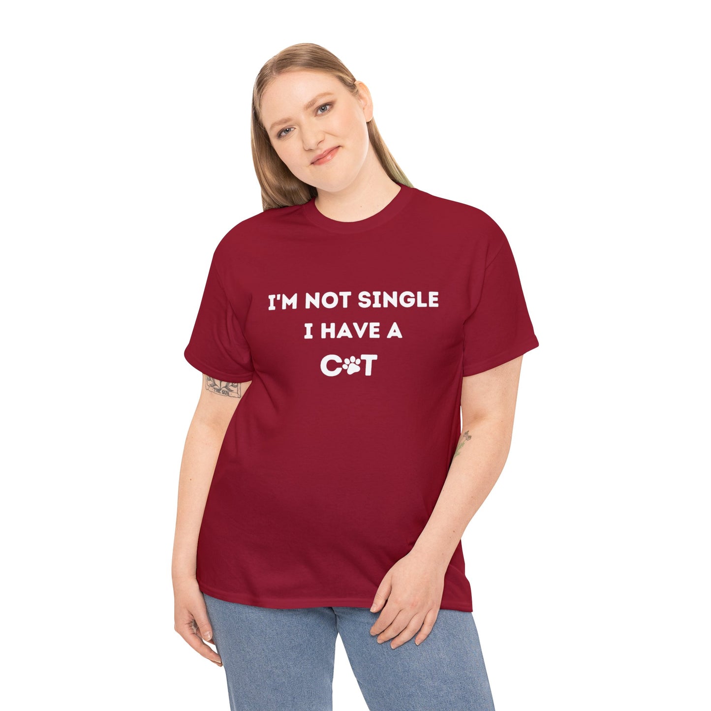 I'm not single, I have a cat T-shirt, Catlover, Funny Tee, Birthday Gifts for him, Gift for her, Tee Unisex