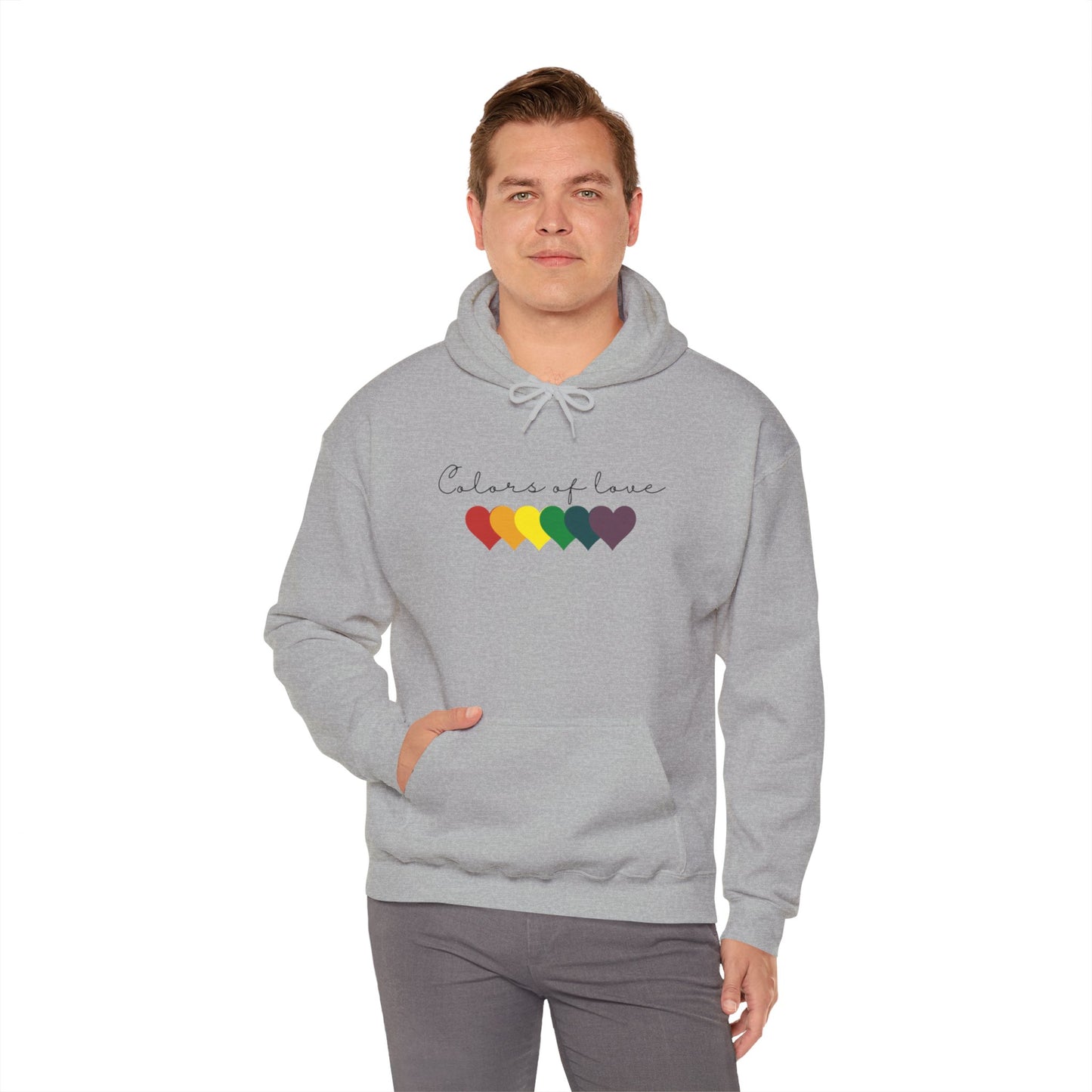 Rainbow Heart Hoodies, Unisex  Hoodies. LGBT tee, Perfect gift, Pride Rainbow Heart Hoodies, Colors of Love t Hoodies.