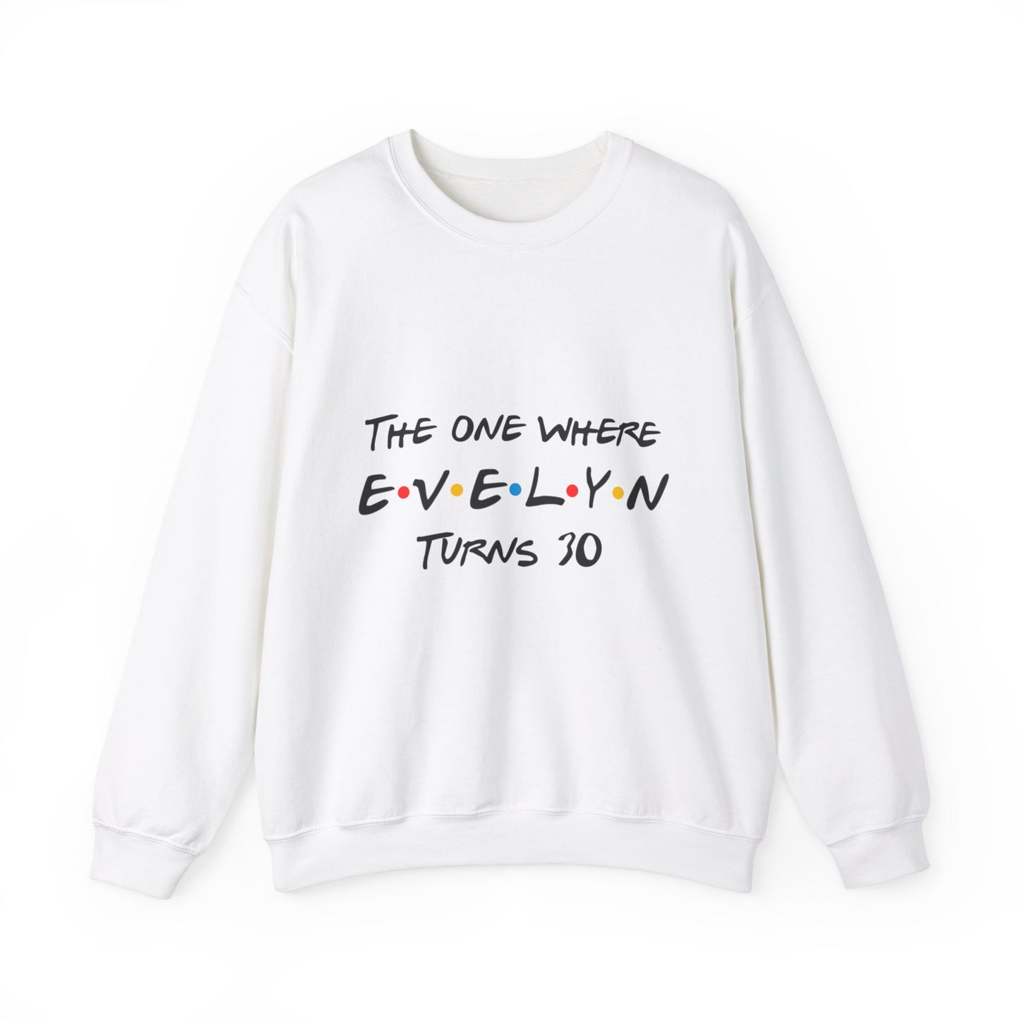 The one where "name" turns any "age" 15 30 45 | Perfect Gift, Birthday Sweatshirt | Sweatshirt Custom birthday gift | Unisex