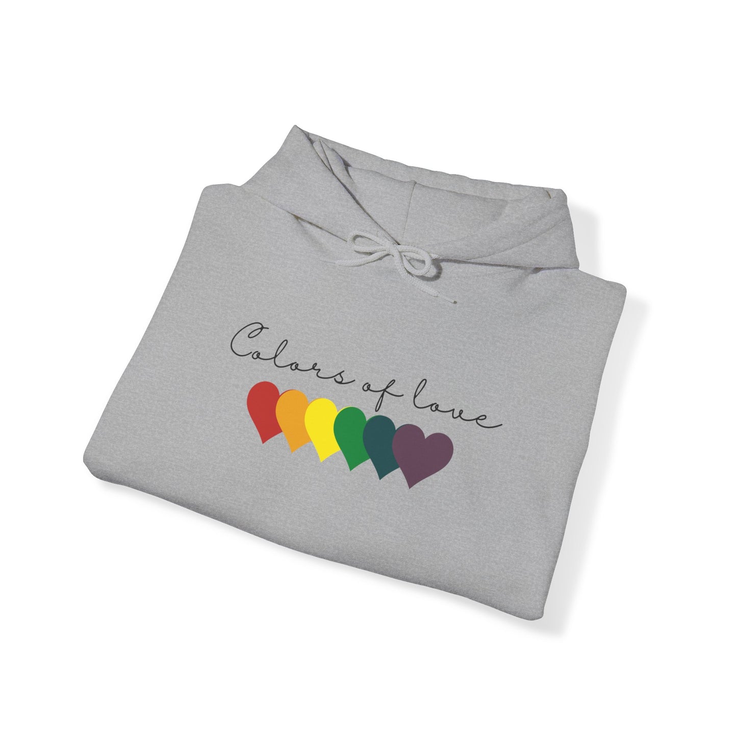 Rainbow Heart Hoodies, Unisex  Hoodies. LGBT tee, Perfect gift, Pride Rainbow Heart Hoodies, Colors of Love t Hoodies.