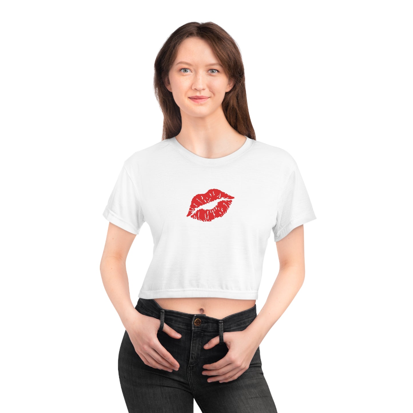 Lovely Kiss Crop Top: Trendy Smooch 💋