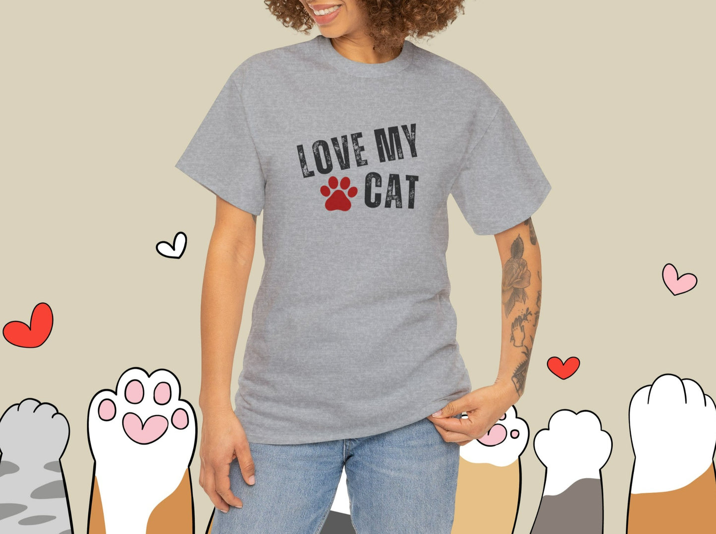 Love My Cat T-shirt 🐾| Pet lover Shirt | Crazy Cat Lady T-shirt