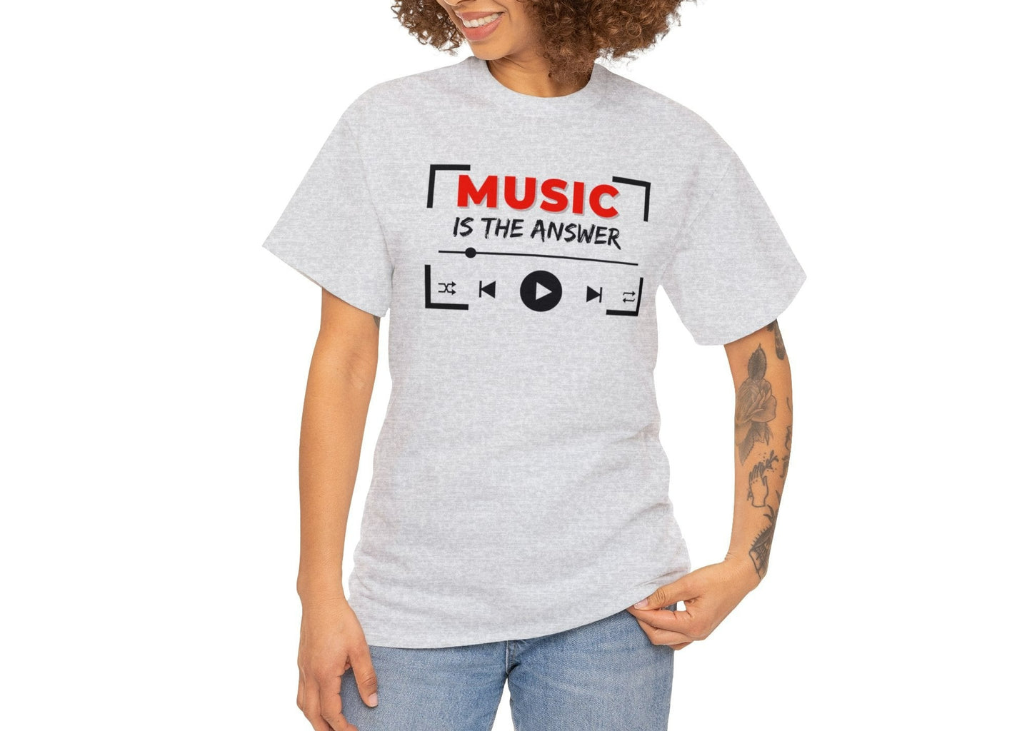 Music Is The Answer T-Shirt - Musician T-Shirts - Music Slogan Shirt - Music T-Shirt - Music Lover Shirt