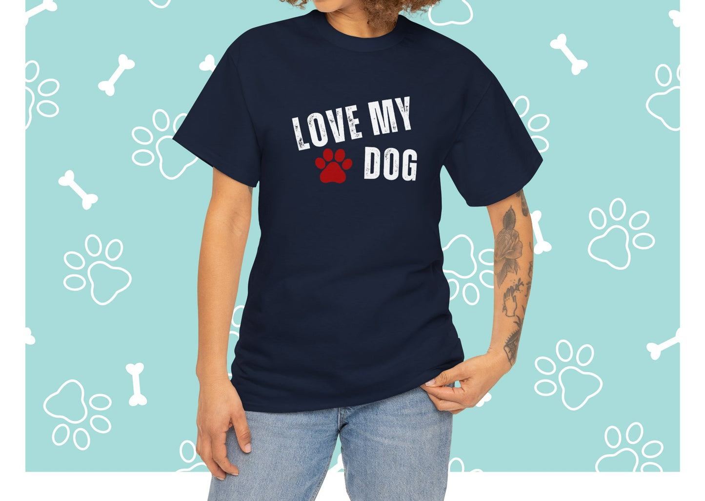 Love My Dog T-shirt 🐾| Pet lover Shirt | Cotton Tee