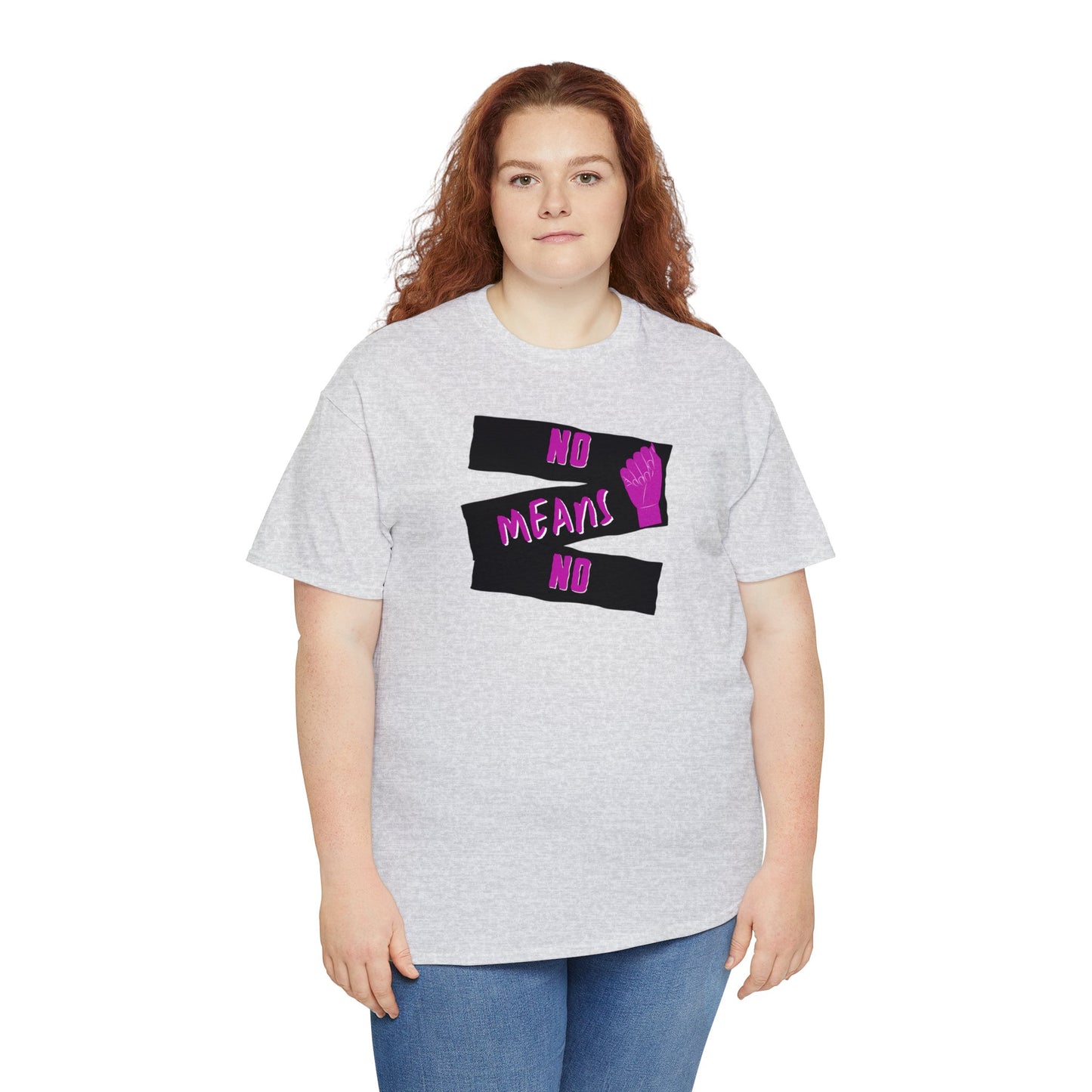 No means No Feminist Slogan T Shirt,  Female Power t-shirt 💜