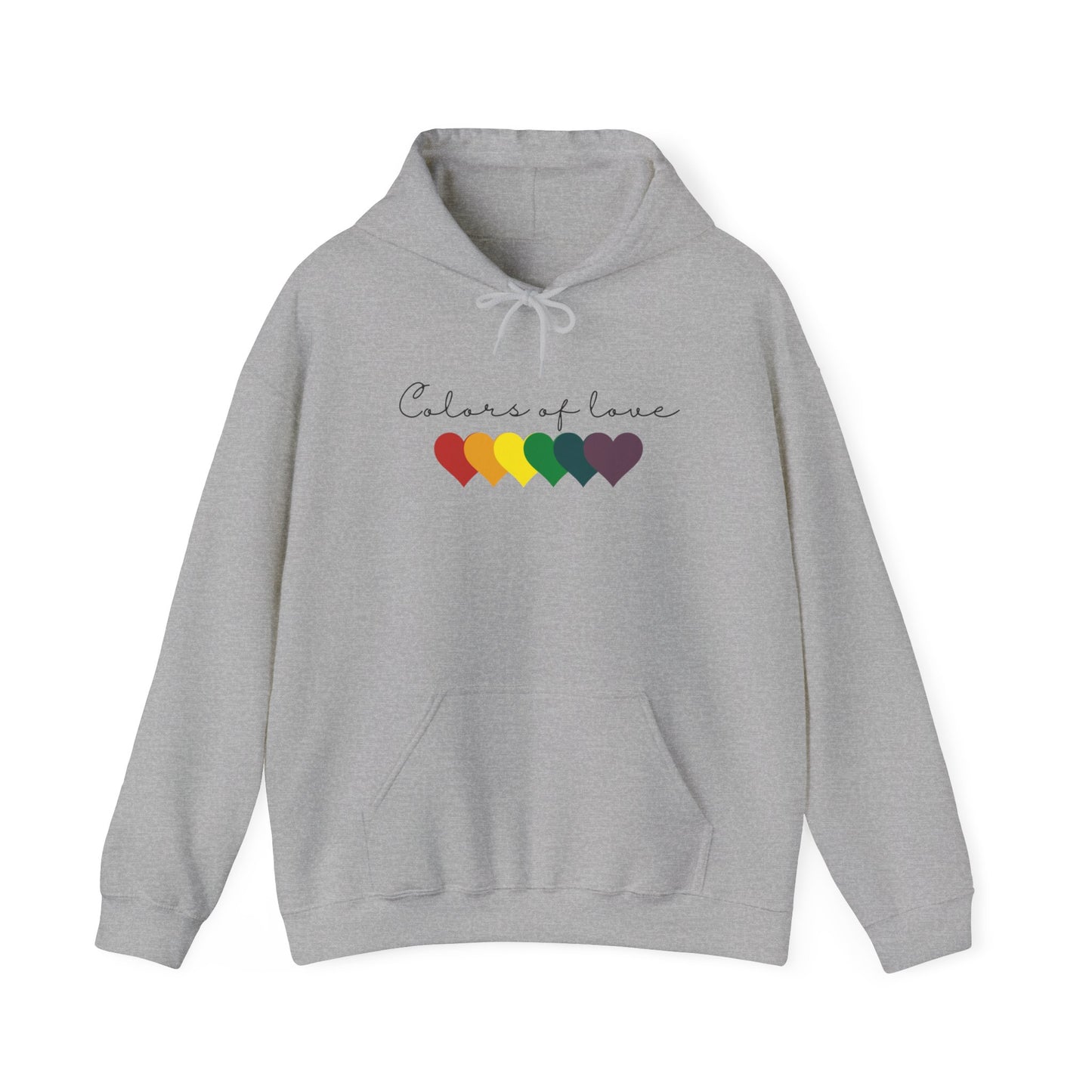 Rainbow Heart Hoodies, Unisex  Hoodies. LGBT tee, Perfect gift, Pride Rainbow Heart Hoodies, Colors of Love t Hoodies.