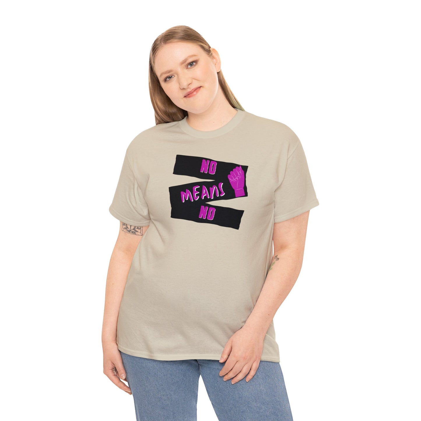 No means No Feminist Slogan T Shirt,  Female Power t-shirt 💜