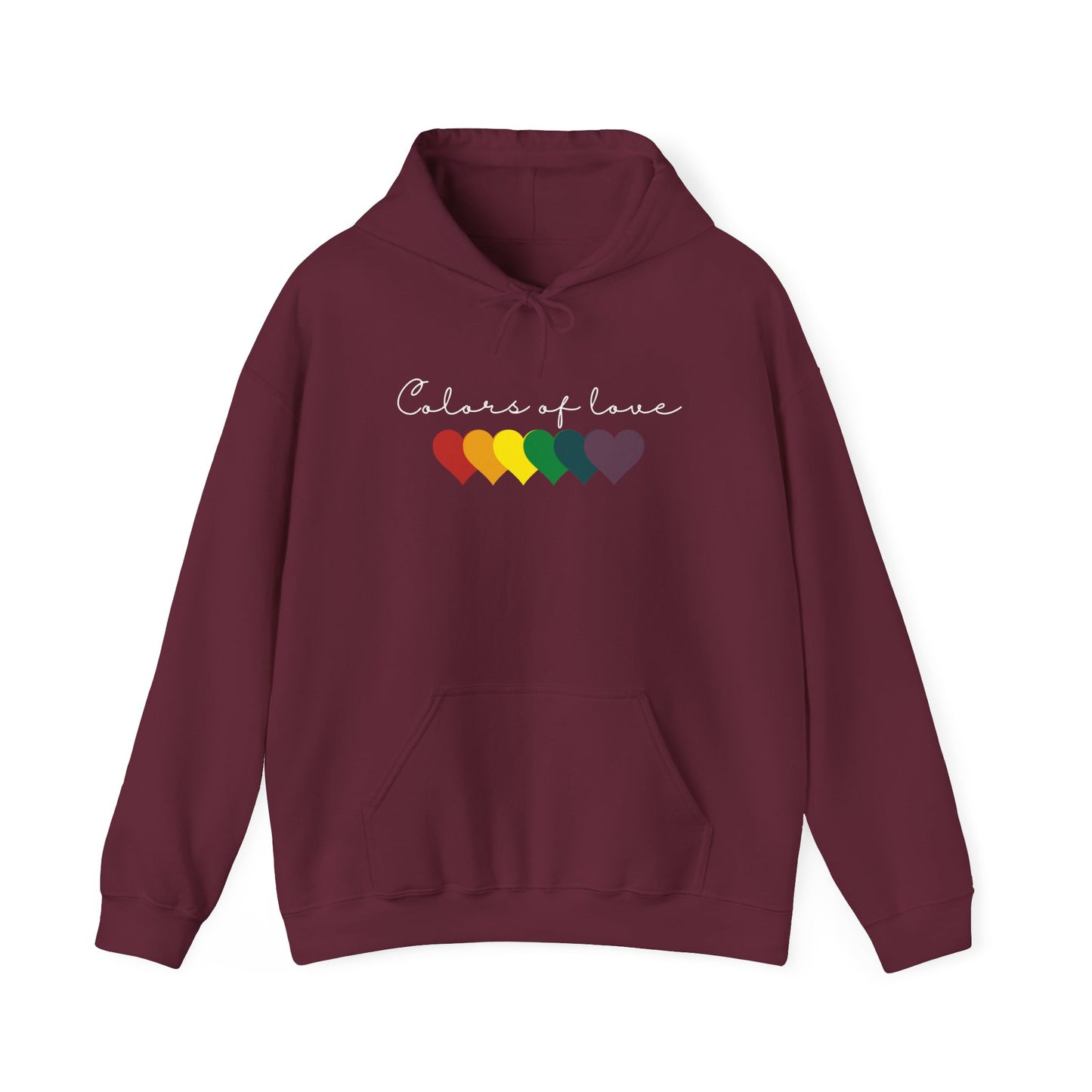 Rainbow Heart Hoodies, Unisex  Hoodies. LGBT tee, Perfect gift, Pride Rainbow Heart Hoodies, Colors of Love t Hoodies.