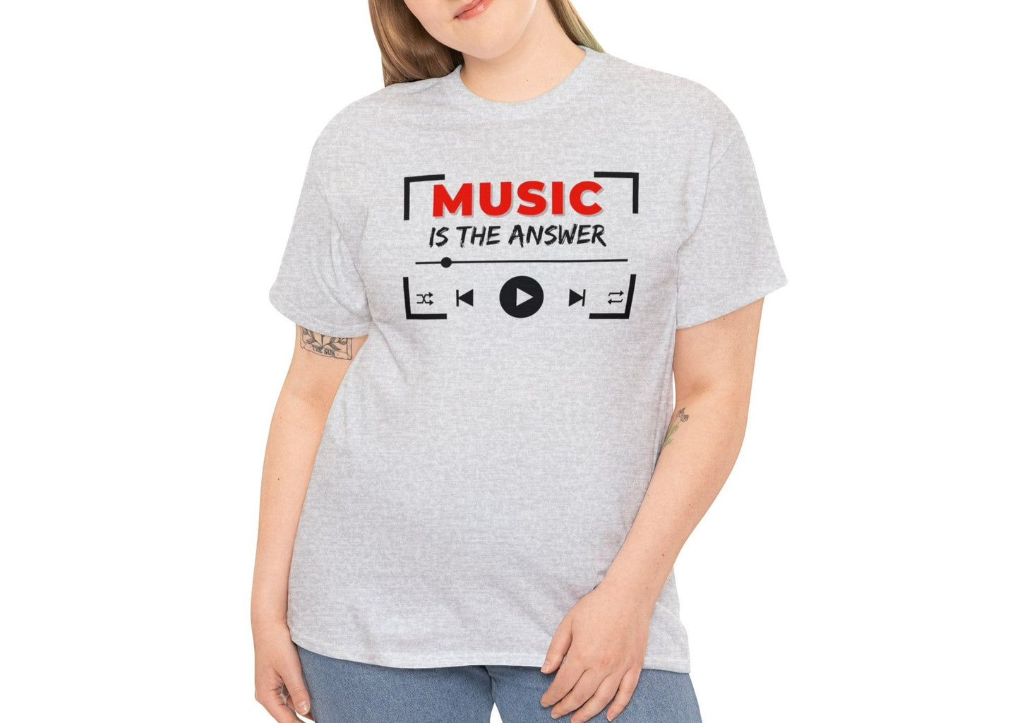 Music Is The Answer T-Shirt - Musician T-Shirts - Music Slogan Shirt - Music T-Shirt - Music Lover Shirt