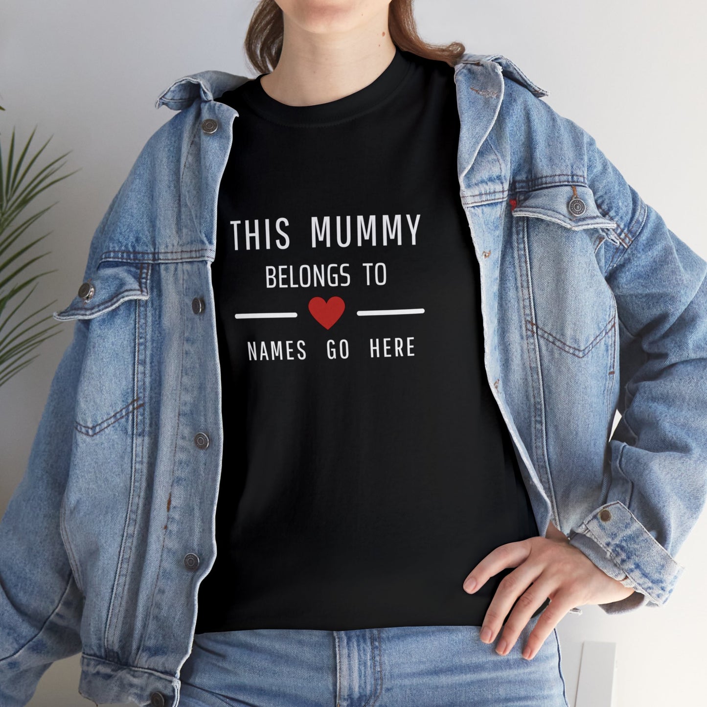 This Mummy Belongs to - Personalised T-Shirt - Mothers Day Gift - Mum, Mom T shirt - customised Top Add Names