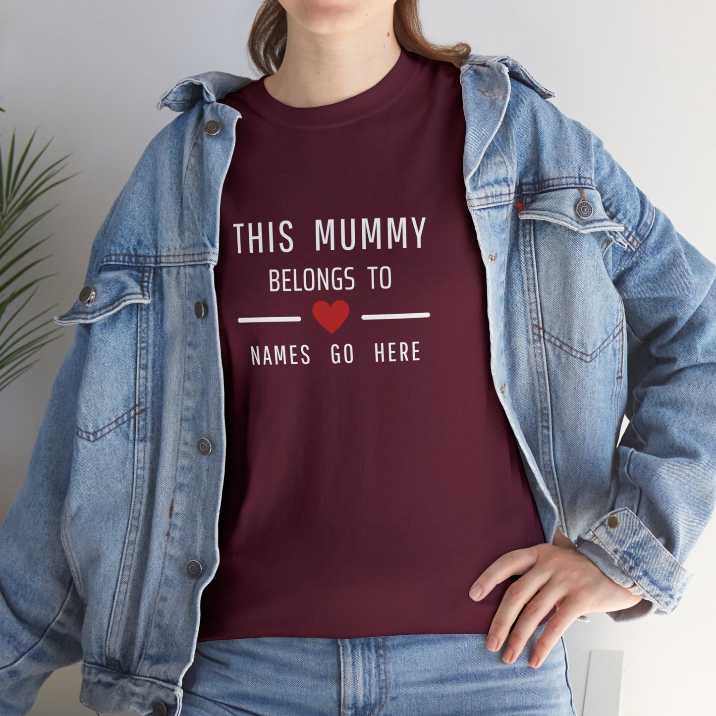 This Mummy Belongs to - Personalised T-Shirt - Mothers Day Gift - Mum, Mom T shirt - customised Top Add Names