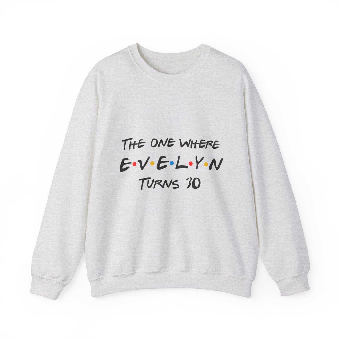 The one where "name" turns any "age" 15 30 45 | Perfect Gift, Birthday Sweatshirt | Sweatshirt Custom birthday gift | Unisex