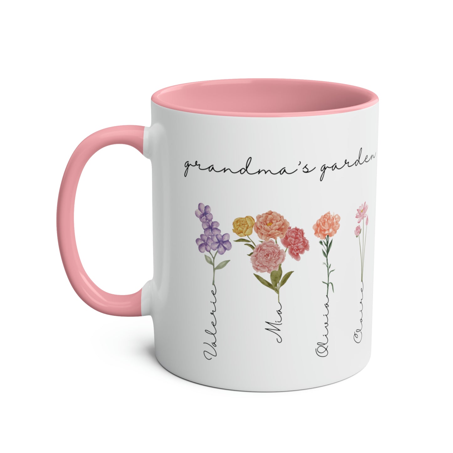 Personalized Birth Flower Mug, Custom Grandma's Garden Coffee mug With Name Personalized Mom Mug, Mothers Day Mug, Gifts For Her