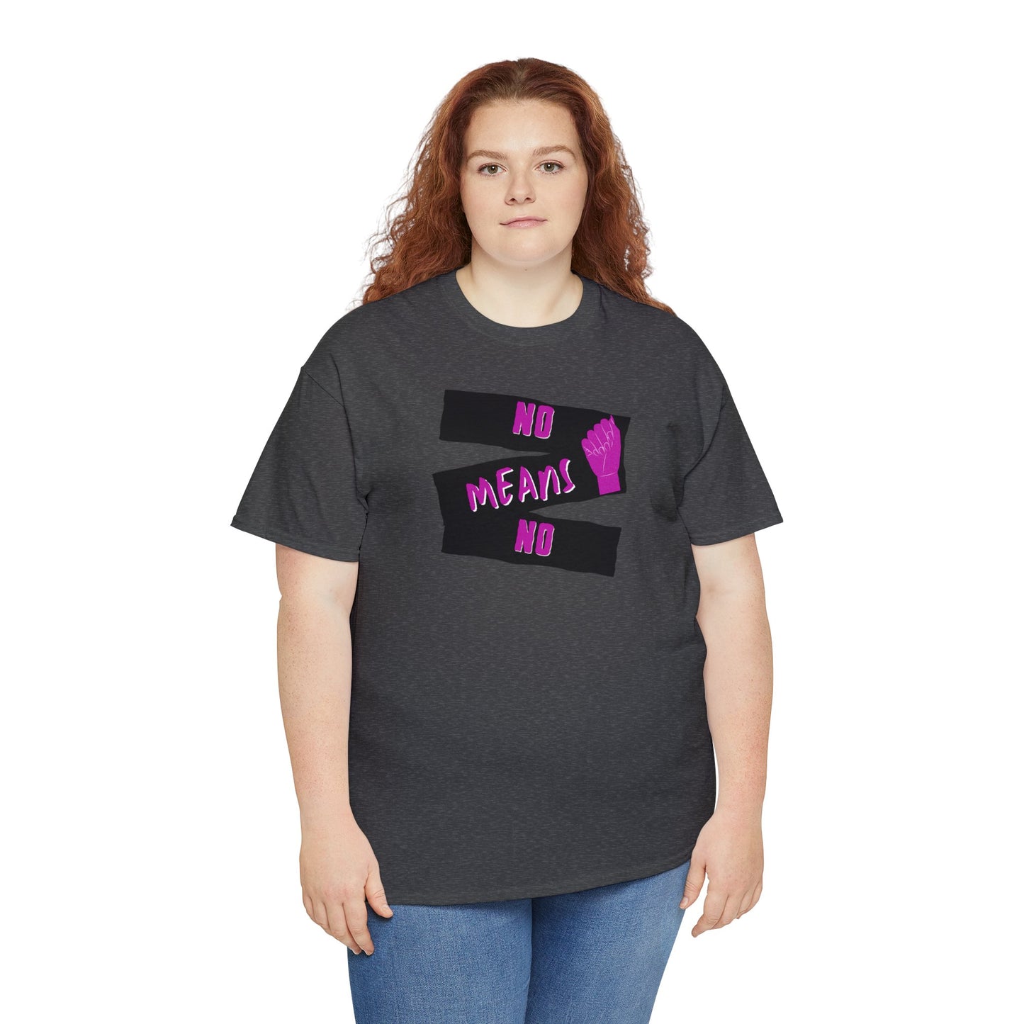 No means No Feminist Slogan T Shirt,  Female Power t-shirt 💜