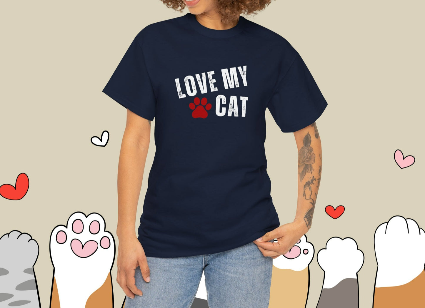 Love My Cat T-shirt 🐾| Pet lover Shirt | Crazy Cat Lady T-shirt