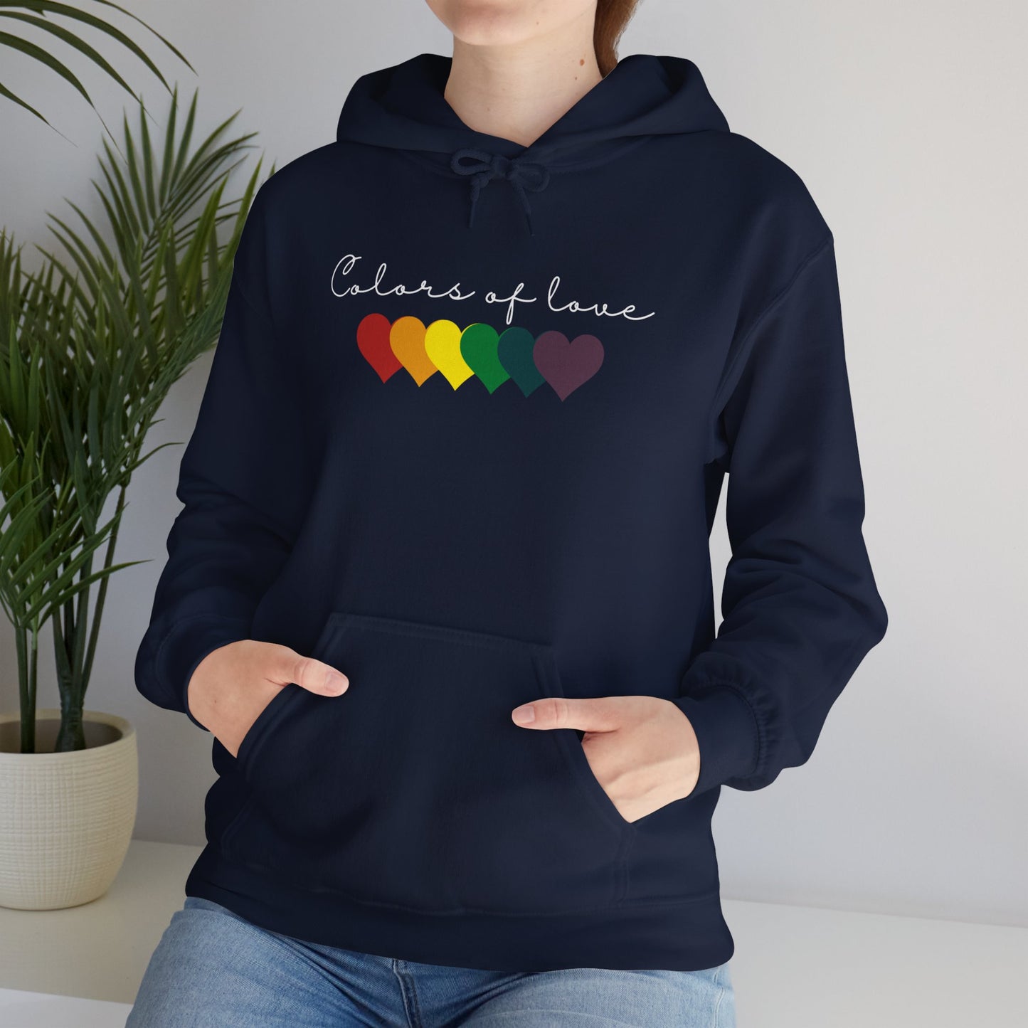 Rainbow Heart Hoodies, Unisex  Hoodies. LGBT tee, Perfect gift, Pride Rainbow Heart Hoodies, Colors of Love t Hoodies.