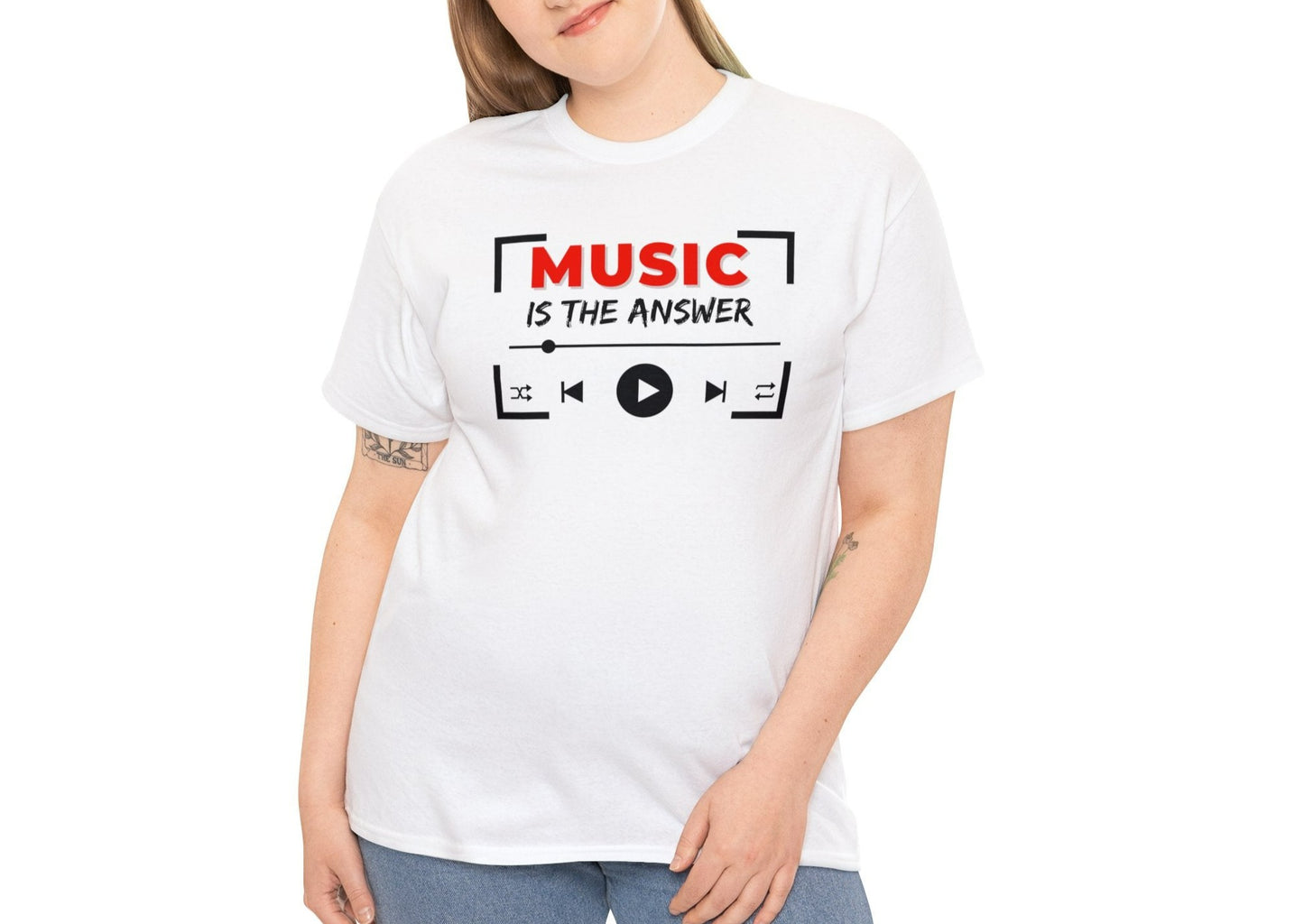 Music Is The Answer T-Shirt - Musician T-Shirts - Music Slogan Shirt - Music T-Shirt - Music Lover Shirt