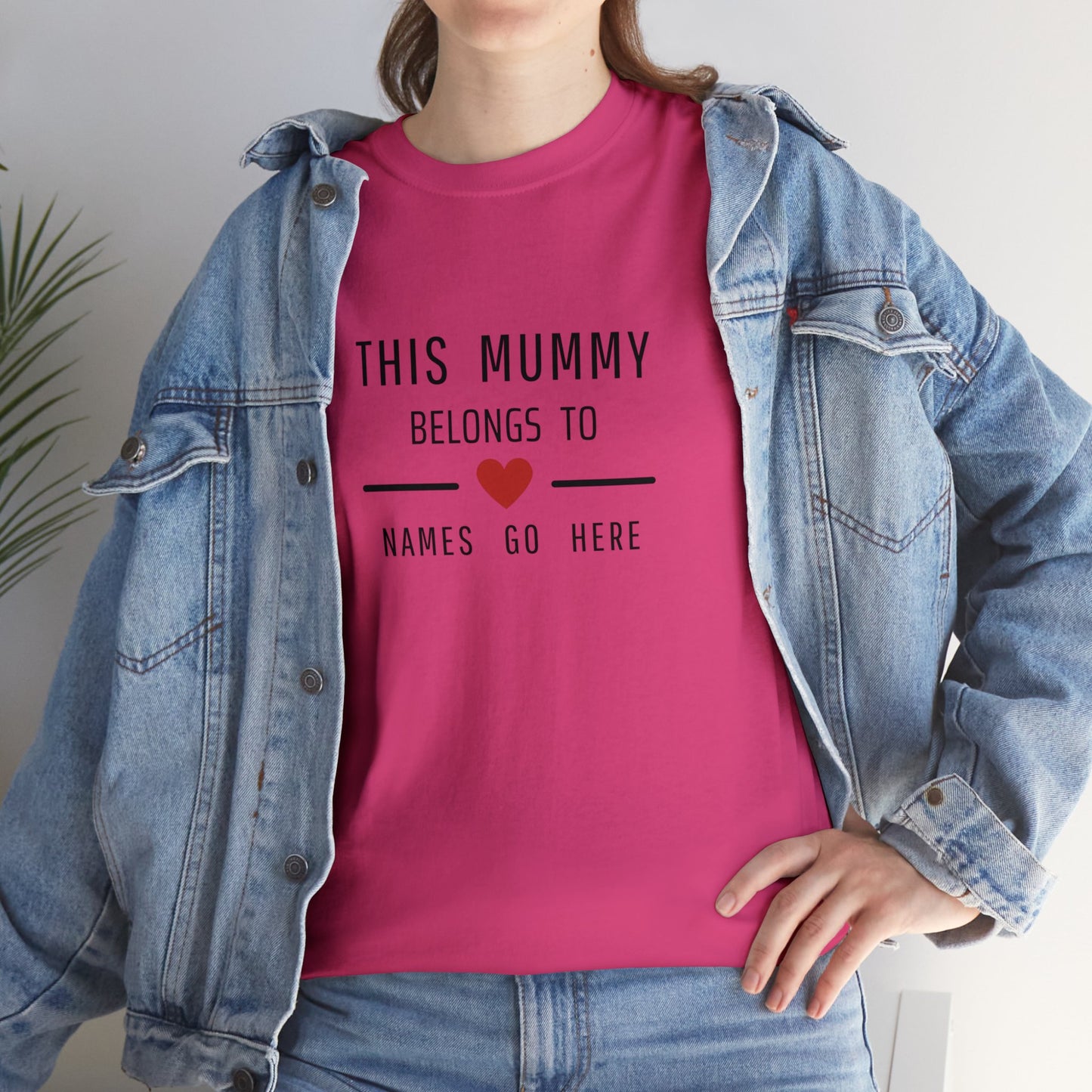 This Mummy Belongs to - Personalised T-Shirt - Mothers Day Gift - Mum, Mom T shirt - customised Top Add Names