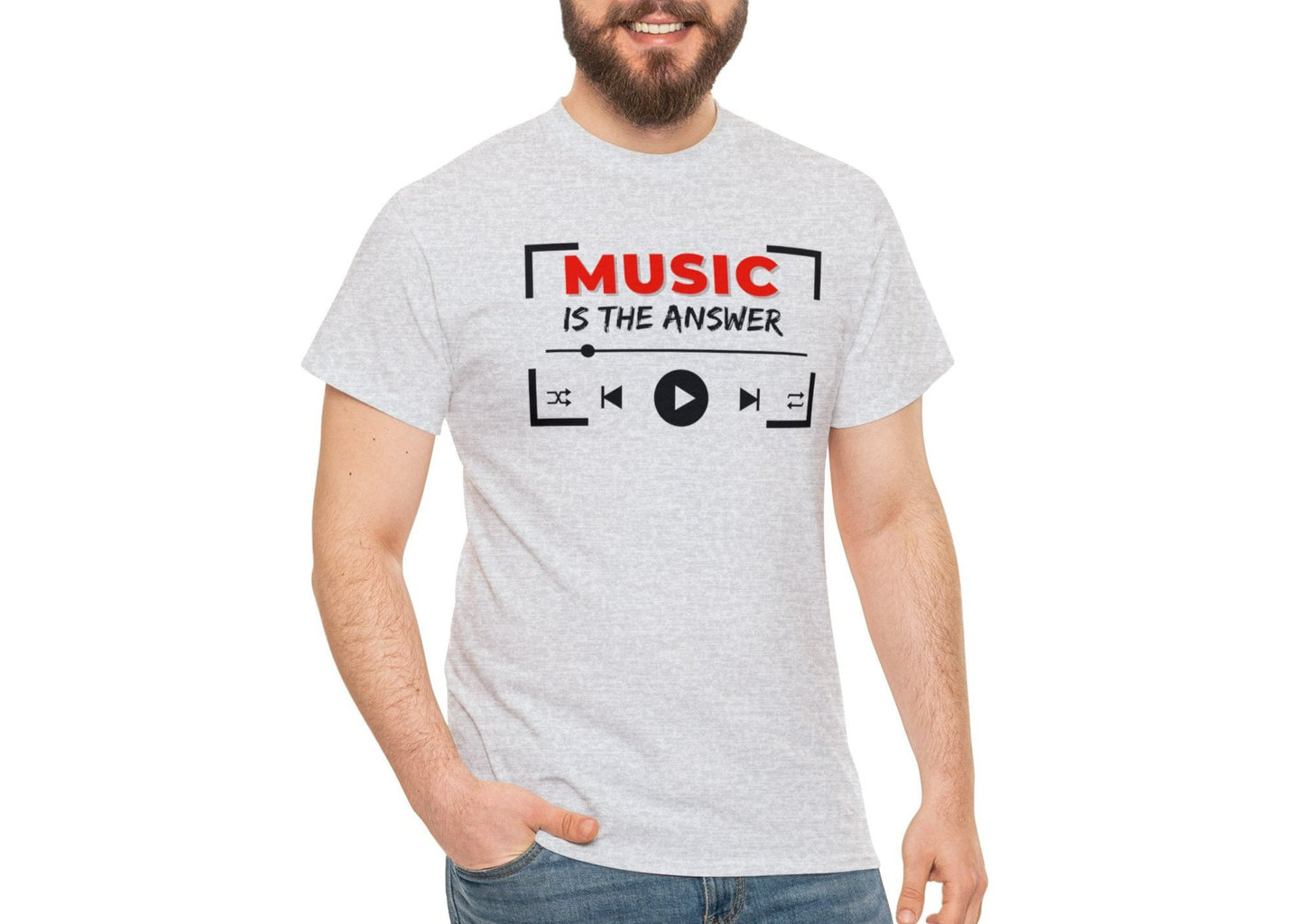 Music Is The Answer T-Shirt - Musician T-Shirts - Music Slogan Shirt - Music T-Shirt - Music Lover Shirt