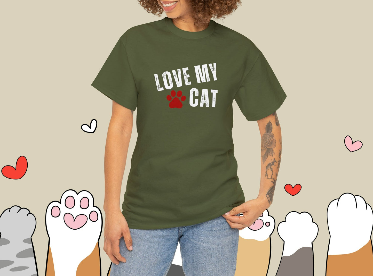 Love My Cat T-shirt 🐾| Pet lover Shirt | Crazy Cat Lady T-shirt