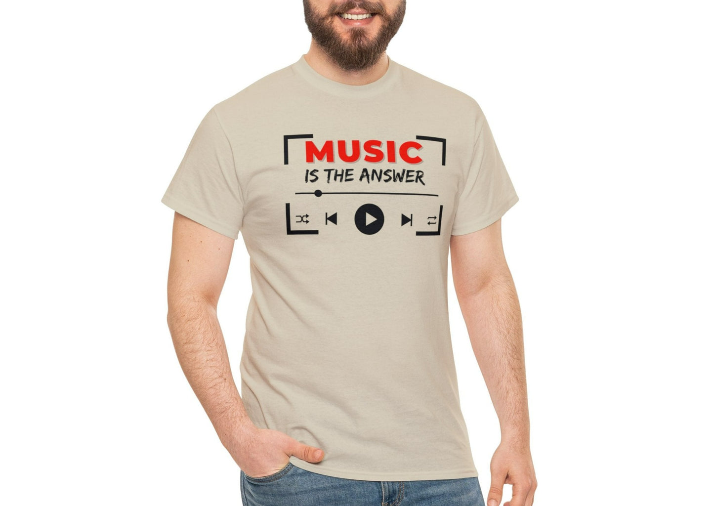 Music Is The Answer T-Shirt - Musician T-Shirts - Music Slogan Shirt - Music T-Shirt - Music Lover Shirt