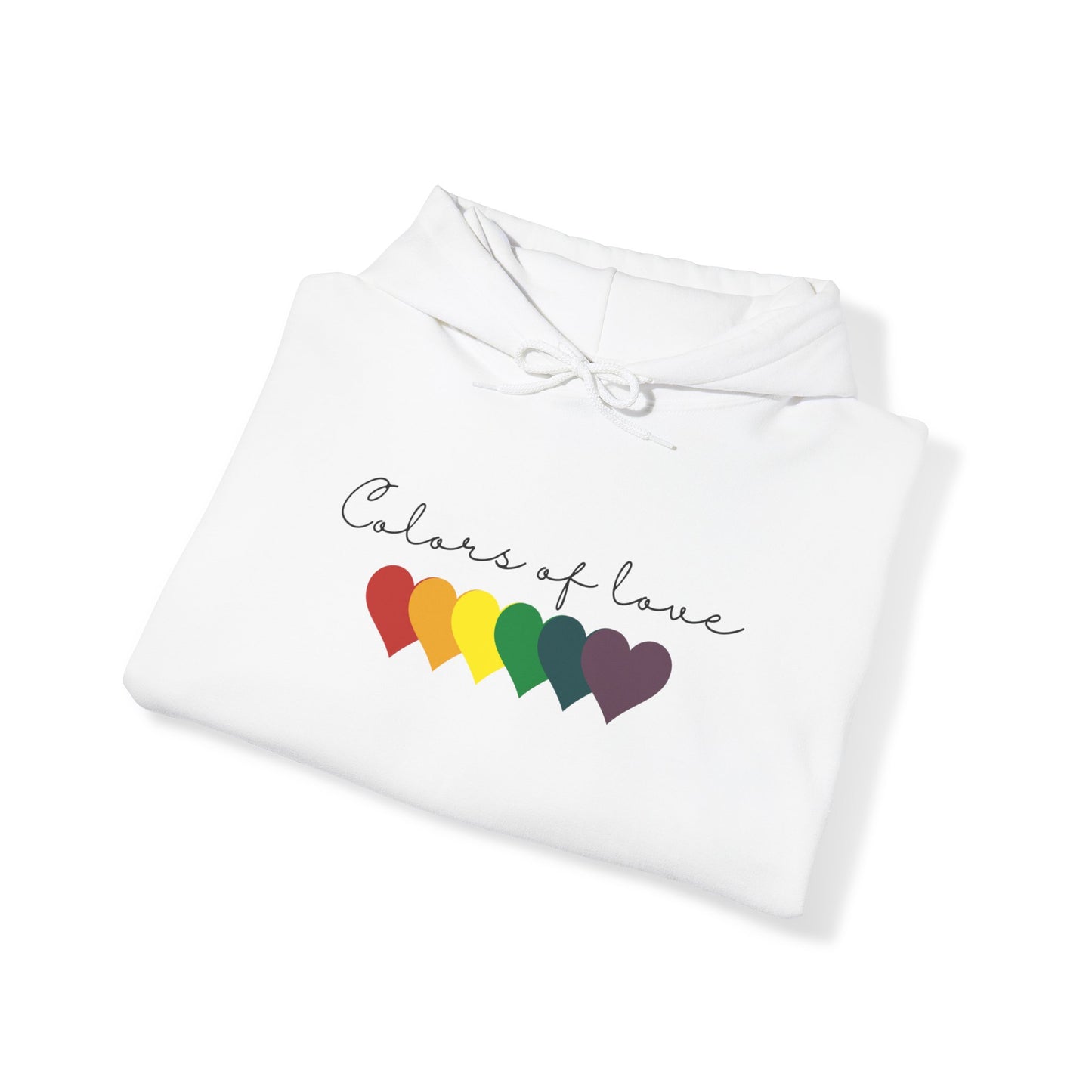 Rainbow Heart Hoodies, Unisex  Hoodies. LGBT tee, Perfect gift, Pride Rainbow Heart Hoodies, Colors of Love t Hoodies.