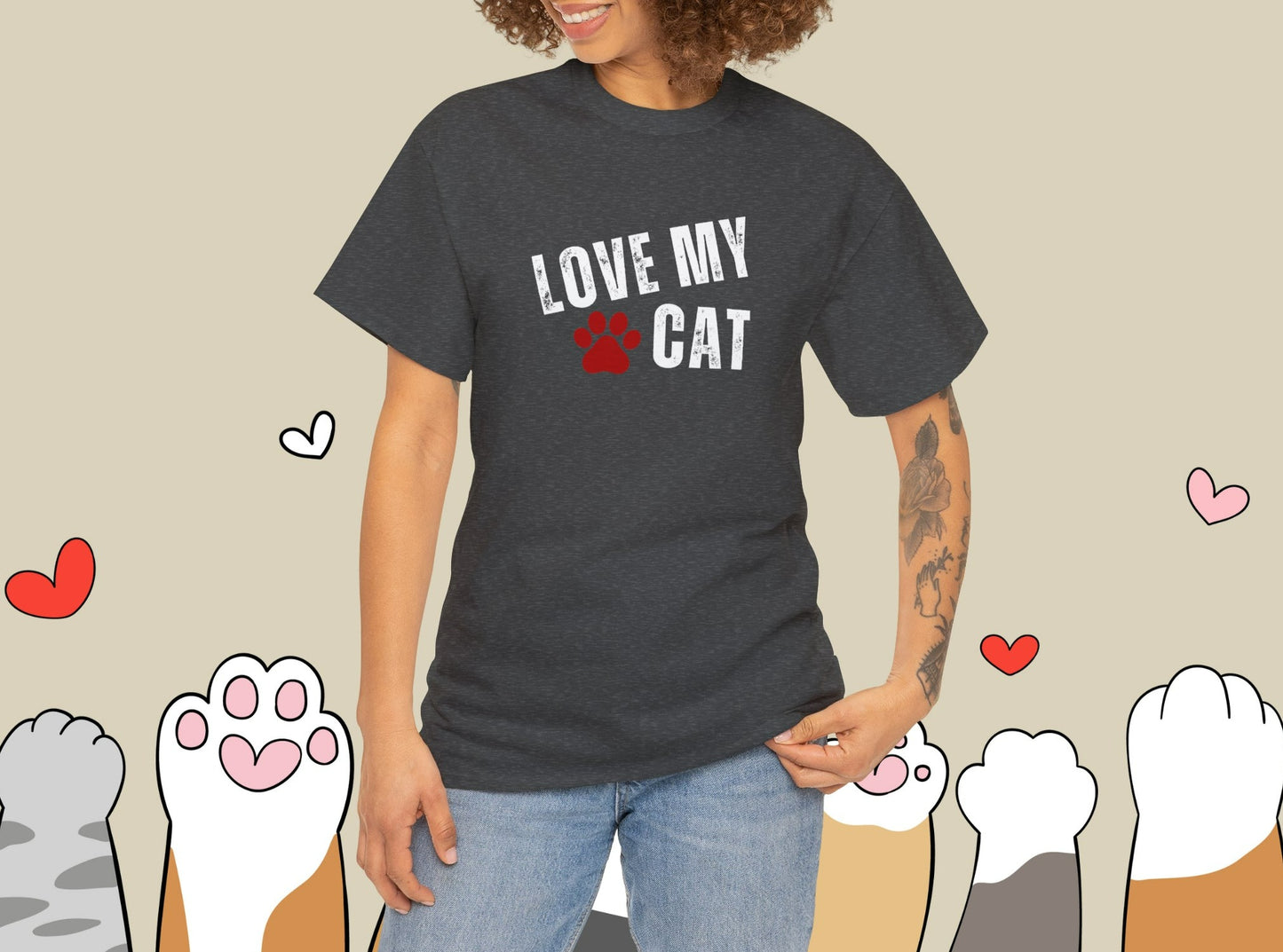 Love My Cat T-shirt 🐾| Pet lover Shirt | Crazy Cat Lady T-shirt