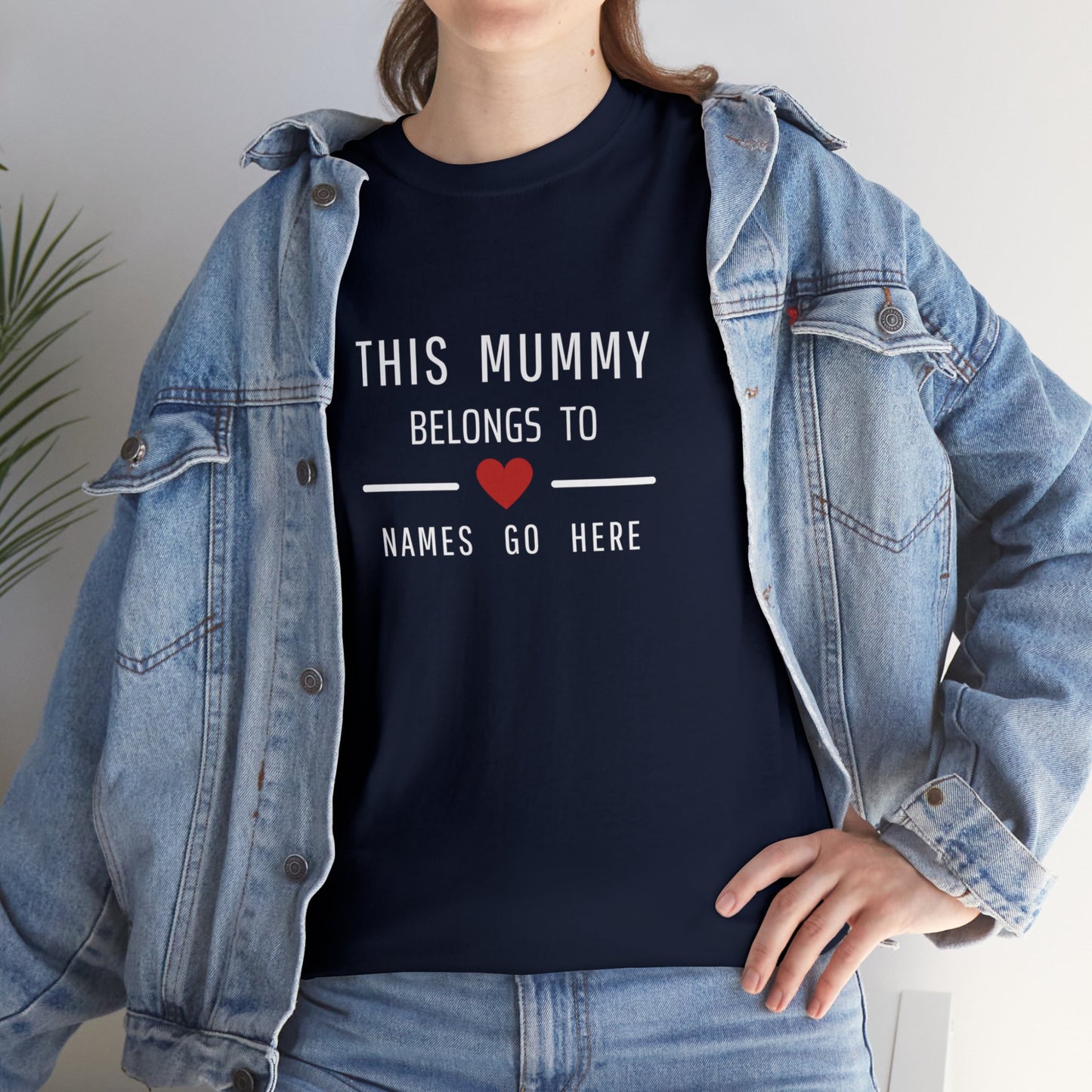 This Mummy Belongs to - Personalised T-Shirt - Mothers Day Gift - Mum, Mom T shirt - customised Top Add Names