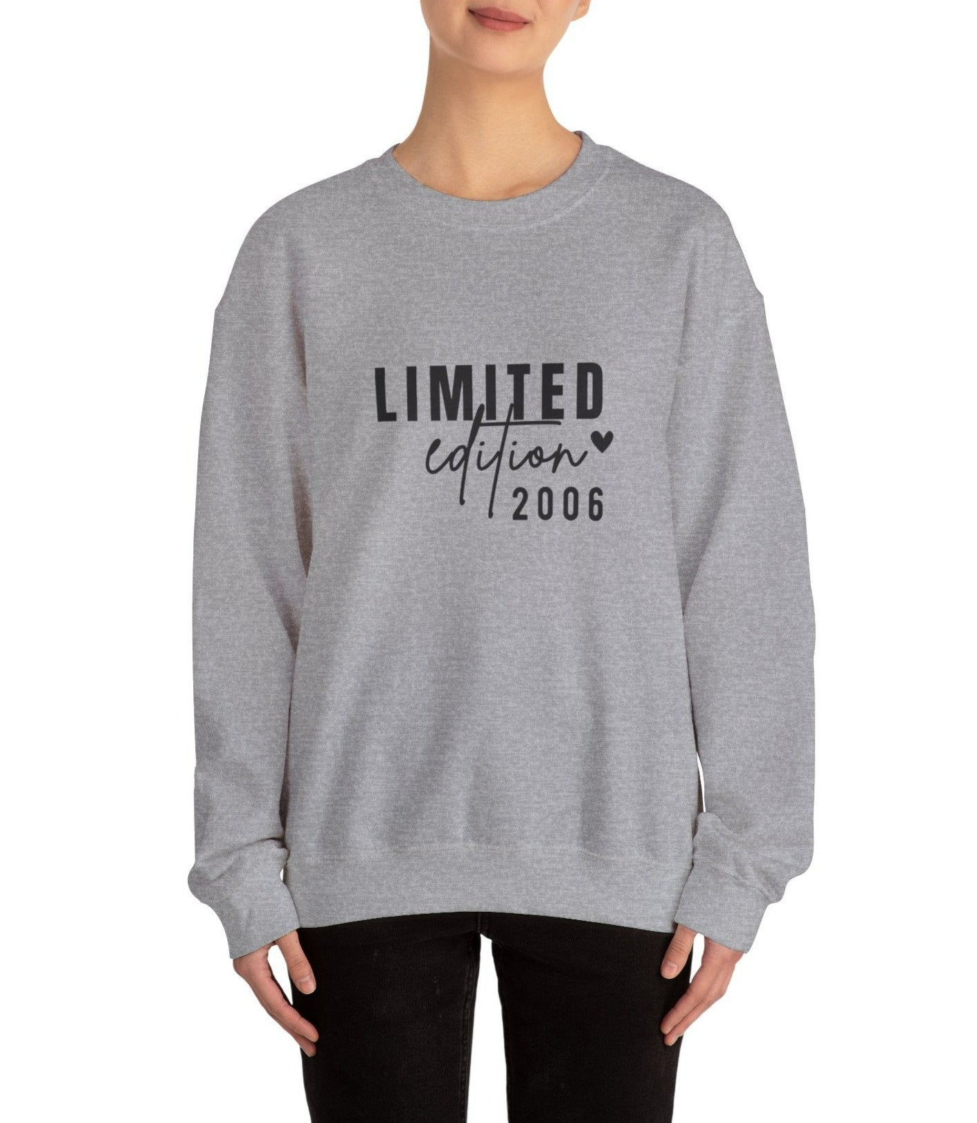 Limited Edition 2006 18th Birthday Sweatshirt, Personalised Sweatshirt | Add any Age |