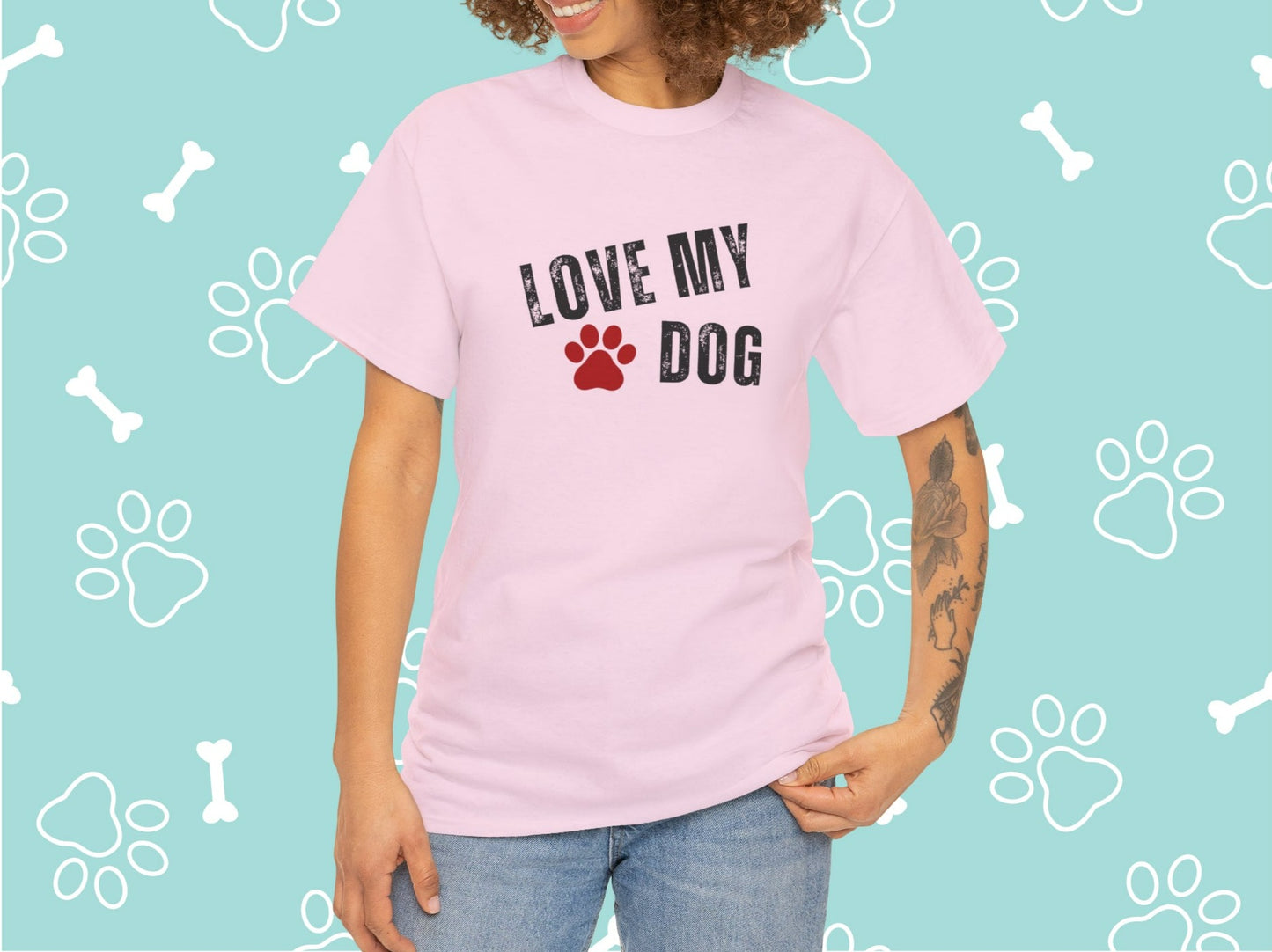 Love My Dog T-shirt 🐾| Pet lover Shirt | Cotton Tee