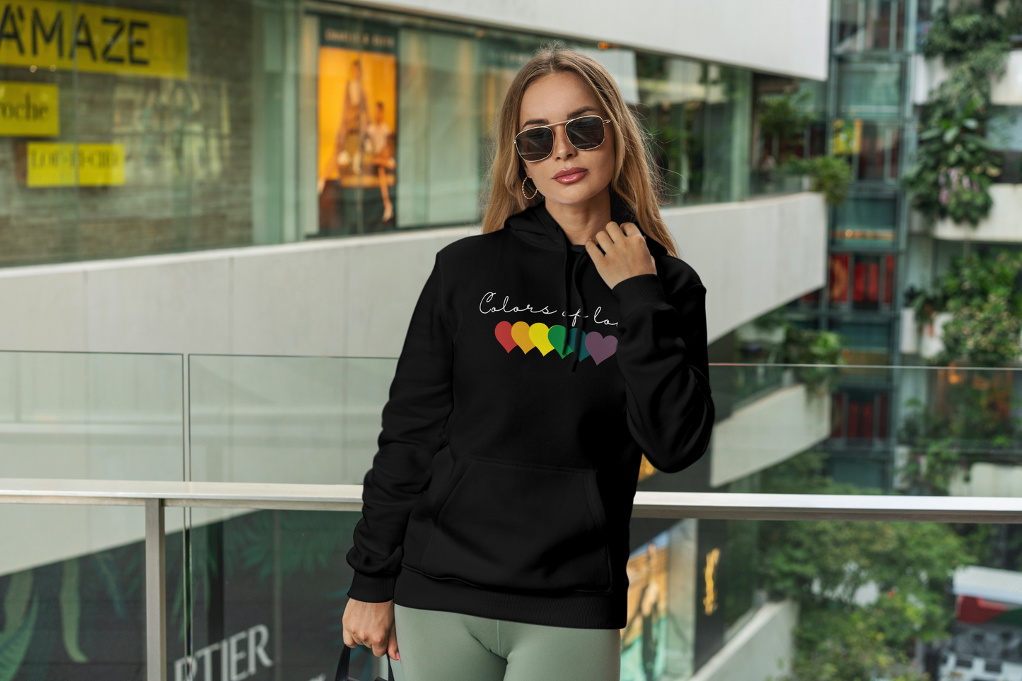 Rainbow Heart Hoodies, Unisex  Hoodies. LGBT tee, Perfect gift, Pride Rainbow Heart Hoodies, Colors of Love t Hoodies.