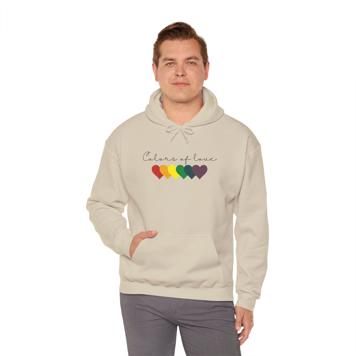 Rainbow Heart Hoodies, Unisex  Hoodies. LGBT tee, Perfect gift, Pride Rainbow Heart Hoodies, Colors of Love t Hoodies.